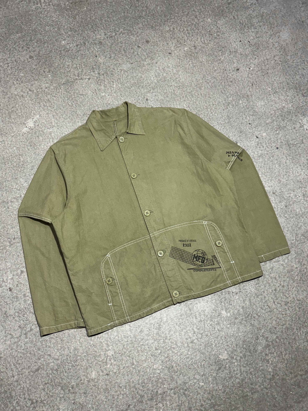 1980S MARITHÉ FRANÇOIS GIRBAUD COMPLEMENTS BUTTON UP JACKET