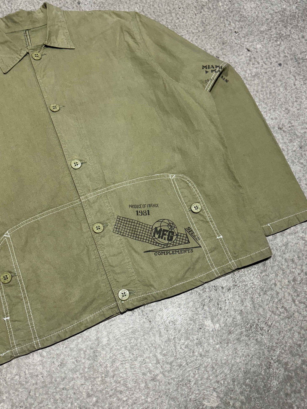 1980S MARITHÉ FRANÇOIS GIRBAUD COMPLEMENTS BUTTON UP JACKET