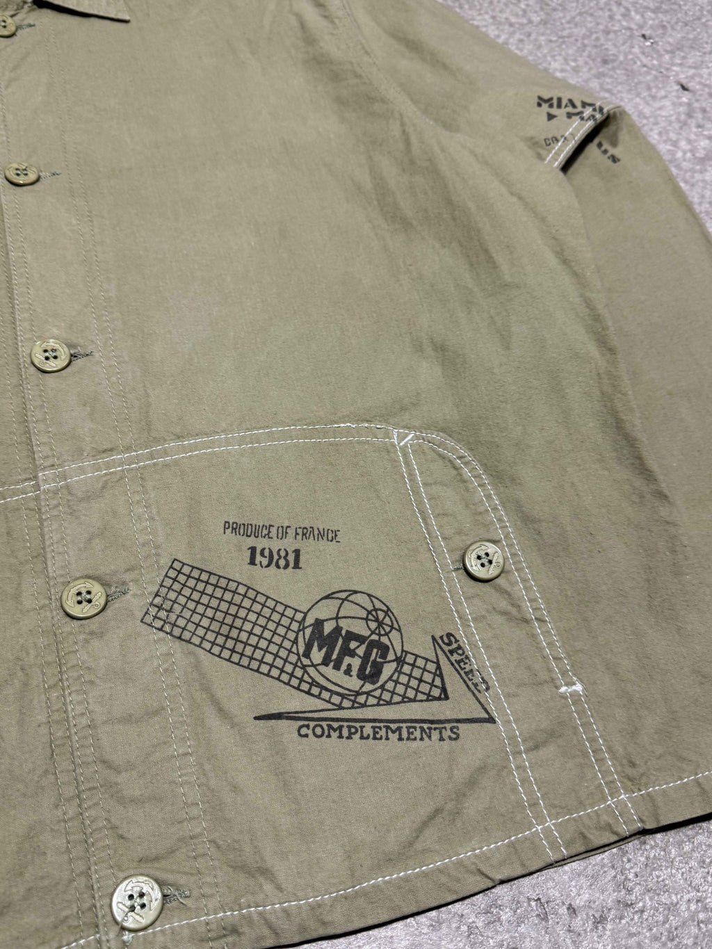1980S MARITHÉ FRANÇOIS GIRBAUD COMPLEMENTS BUTTON UP JACKET