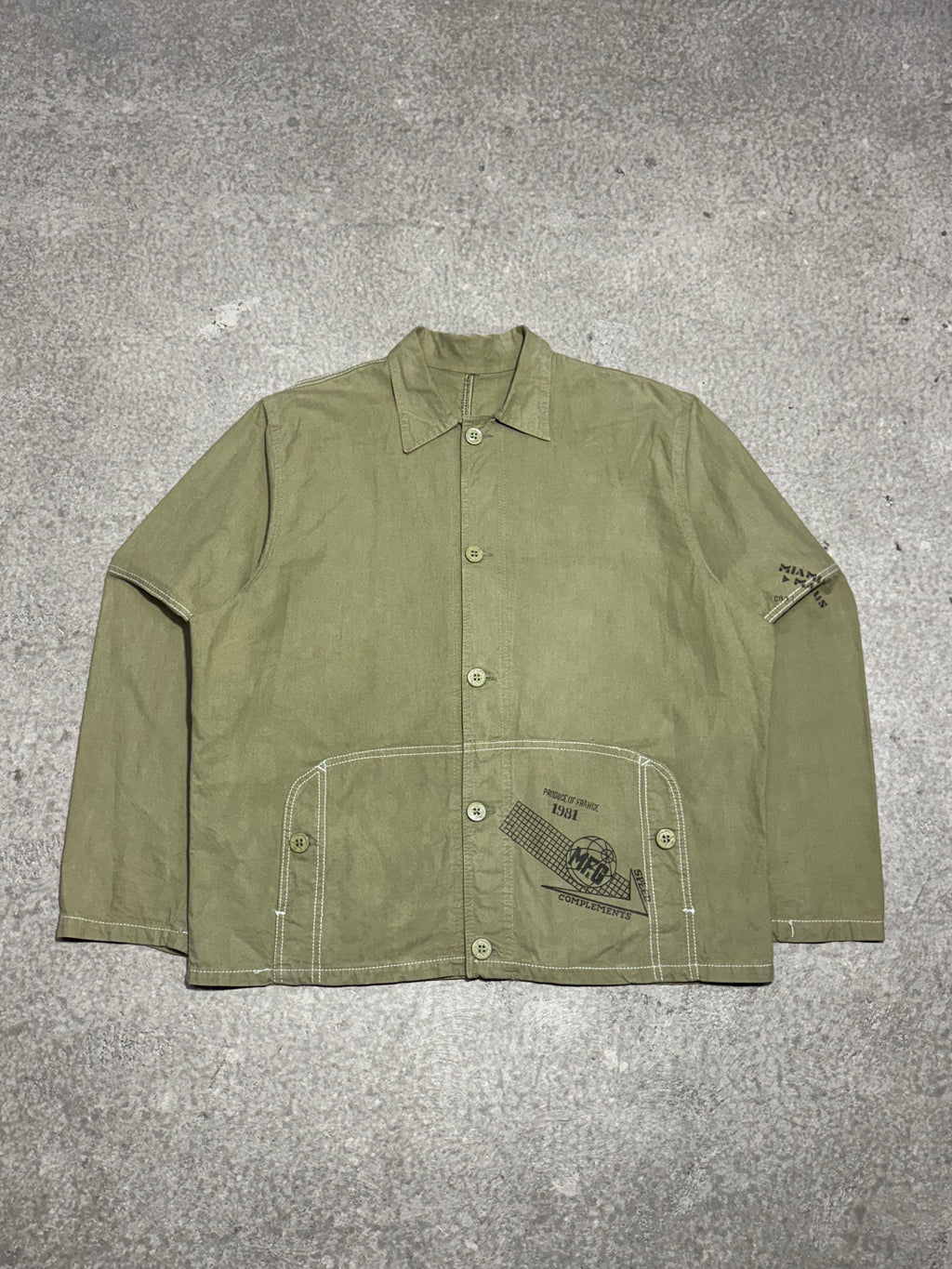 1980S MARITHÉ FRANÇOIS GIRBAUD COMPLEMENTS BUTTON UP JACKET