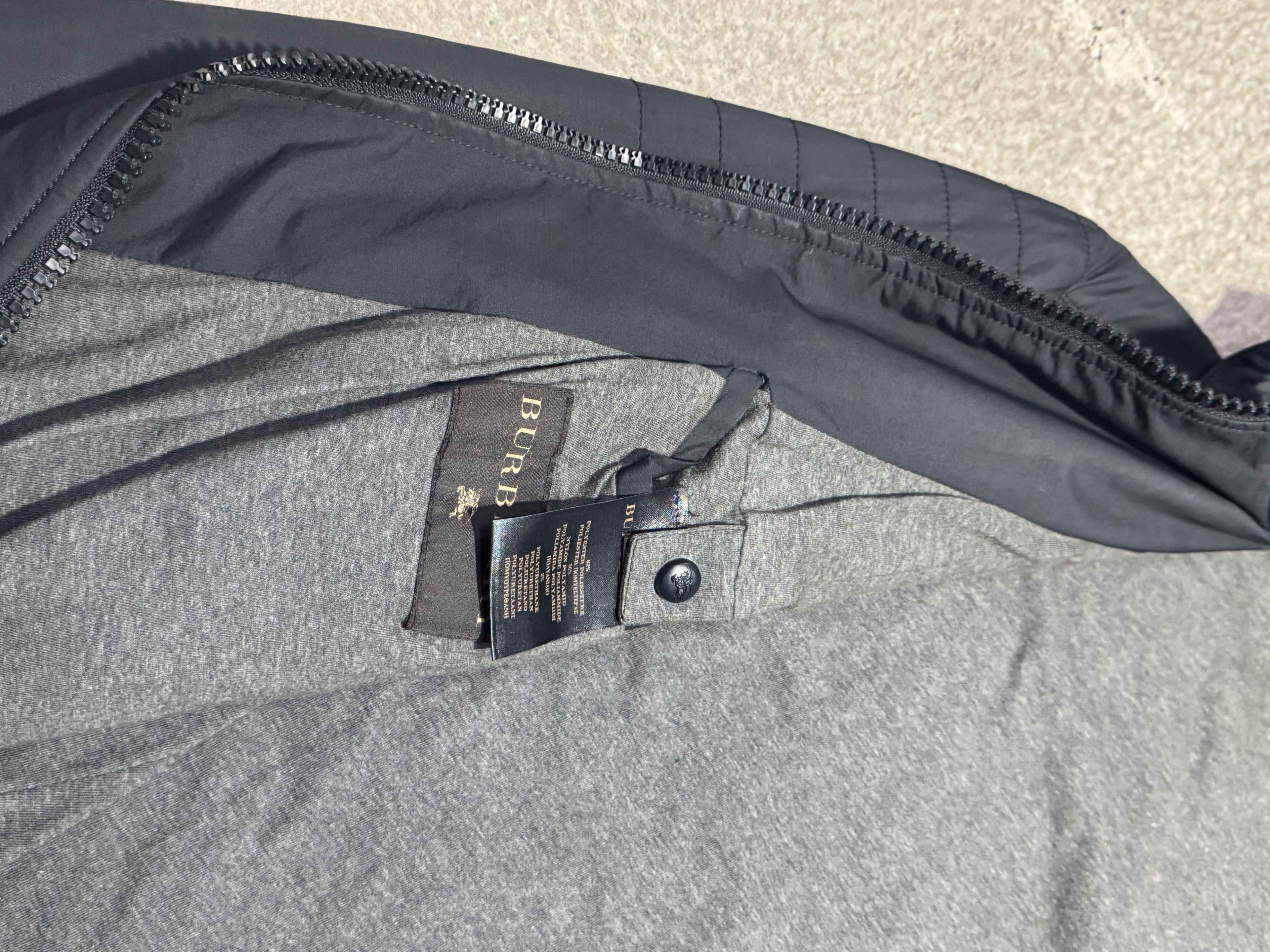 2000S BURBERRY PRORSUM ZIP UP PUFFER JACKET WITH AVIATOR HOOD