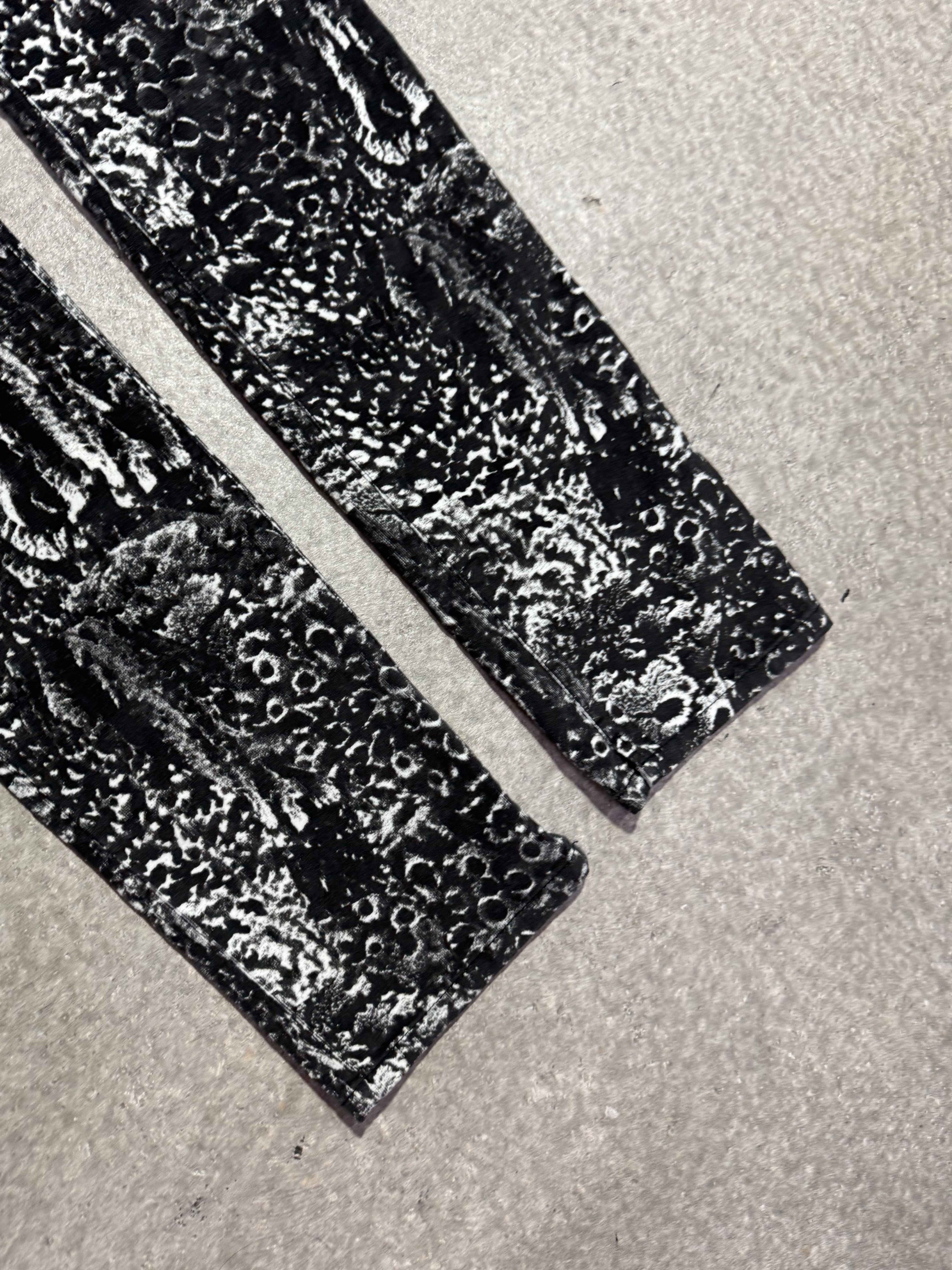 2000S DIESEL BLACK CAMOUFLAGE SKINNY JEANS