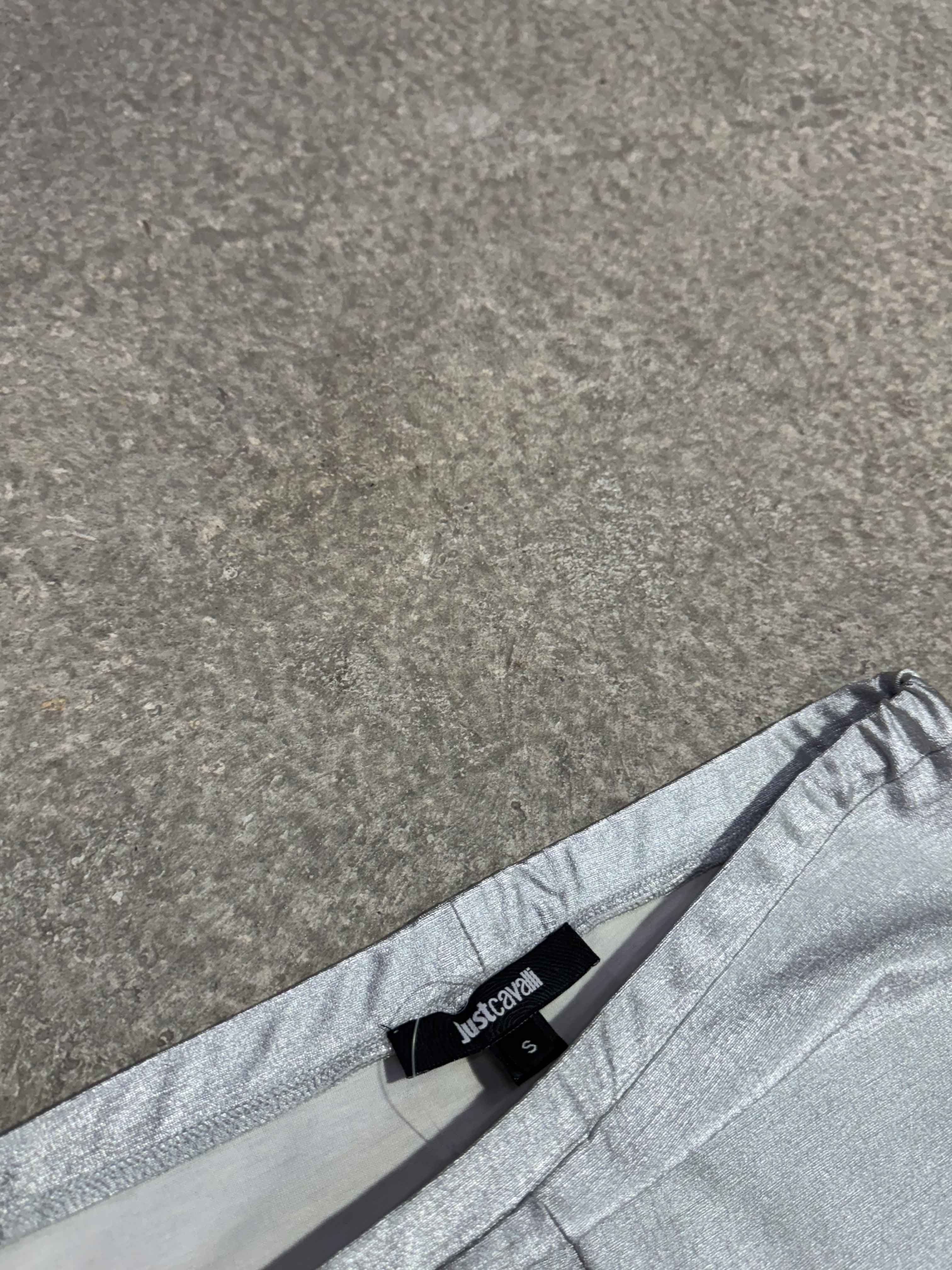 2000S JUST CAVALLI SILVER LEGGINS