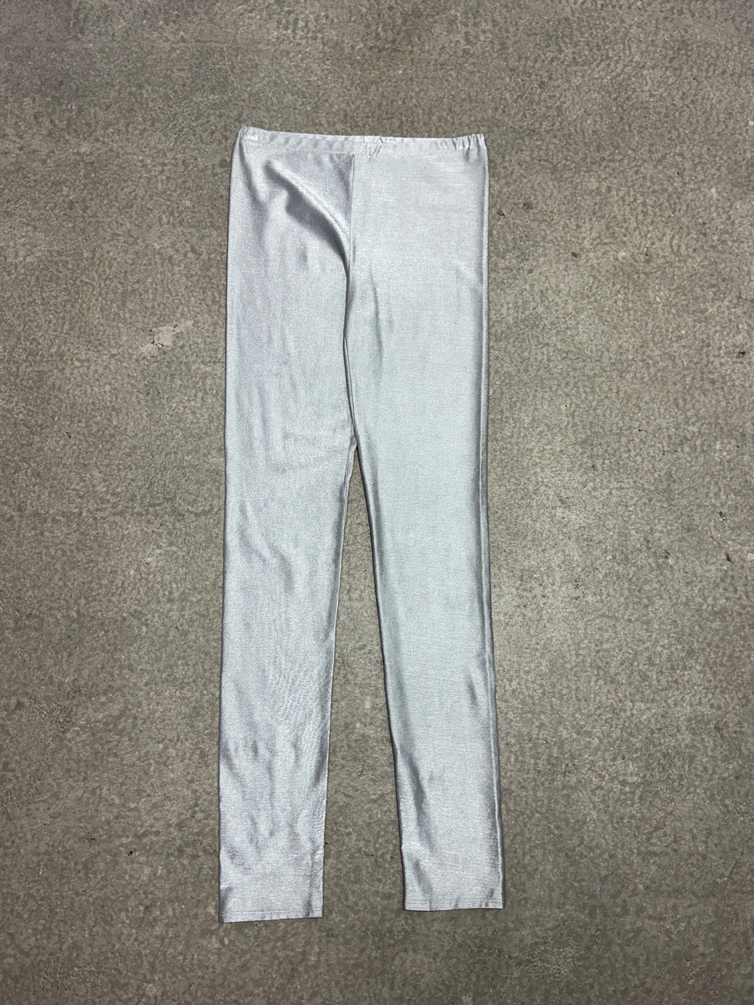 2000S JUST CAVALLI SILVER LEGGINS