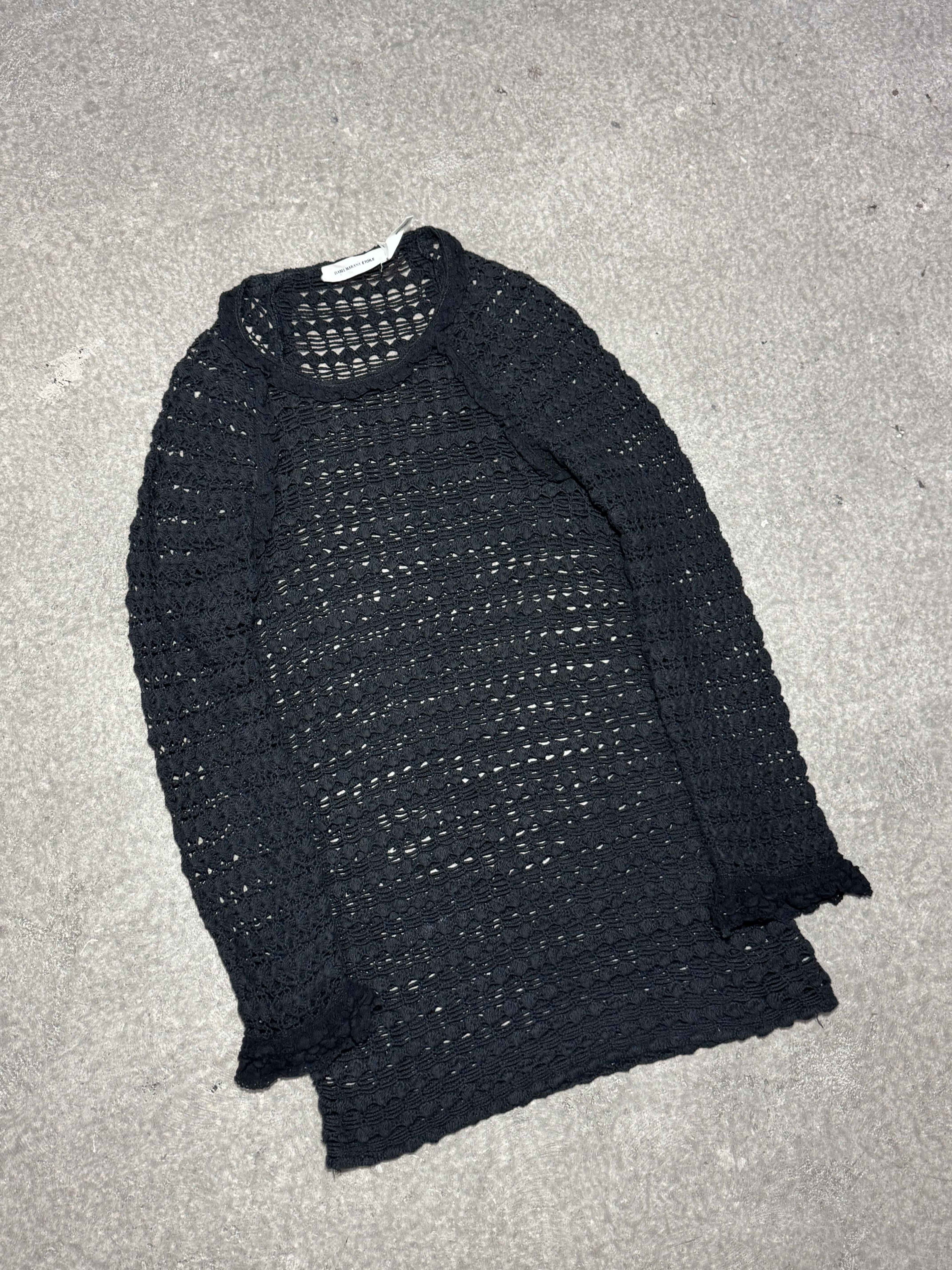 2010S ISABEL MARANT ETOILE MESH LONG SLEEVE BLACK