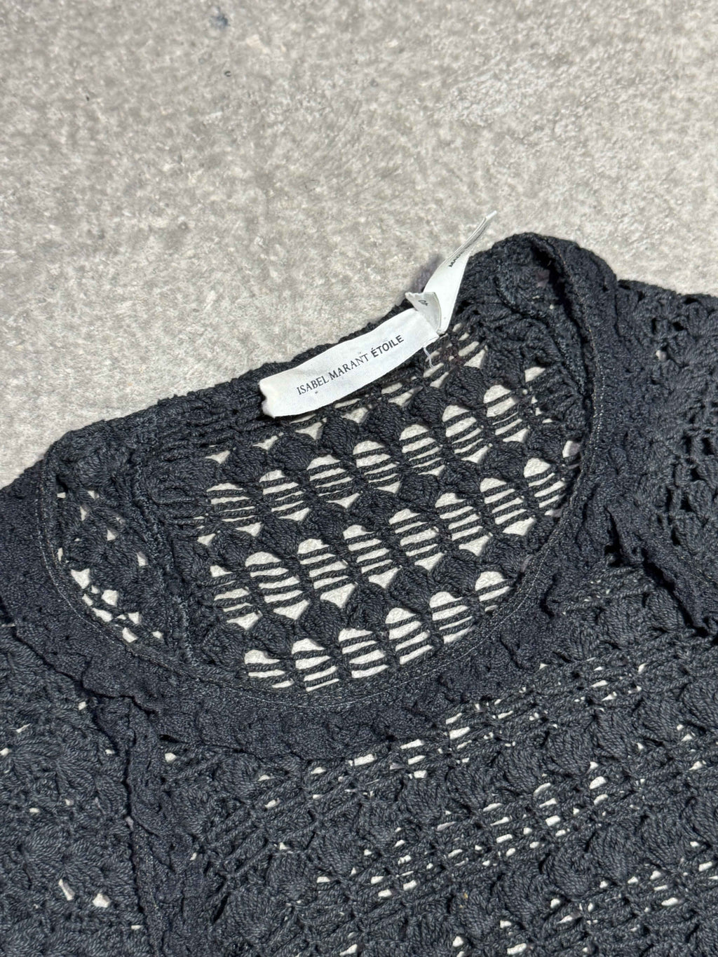 2010S ISABEL MARANT ETOILE MESH LONG SLEEVE BLACK