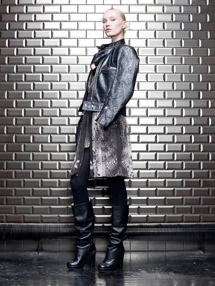 Pre-Fall 2012 Jean Paul Gaultier Biker Leather jacket KOI