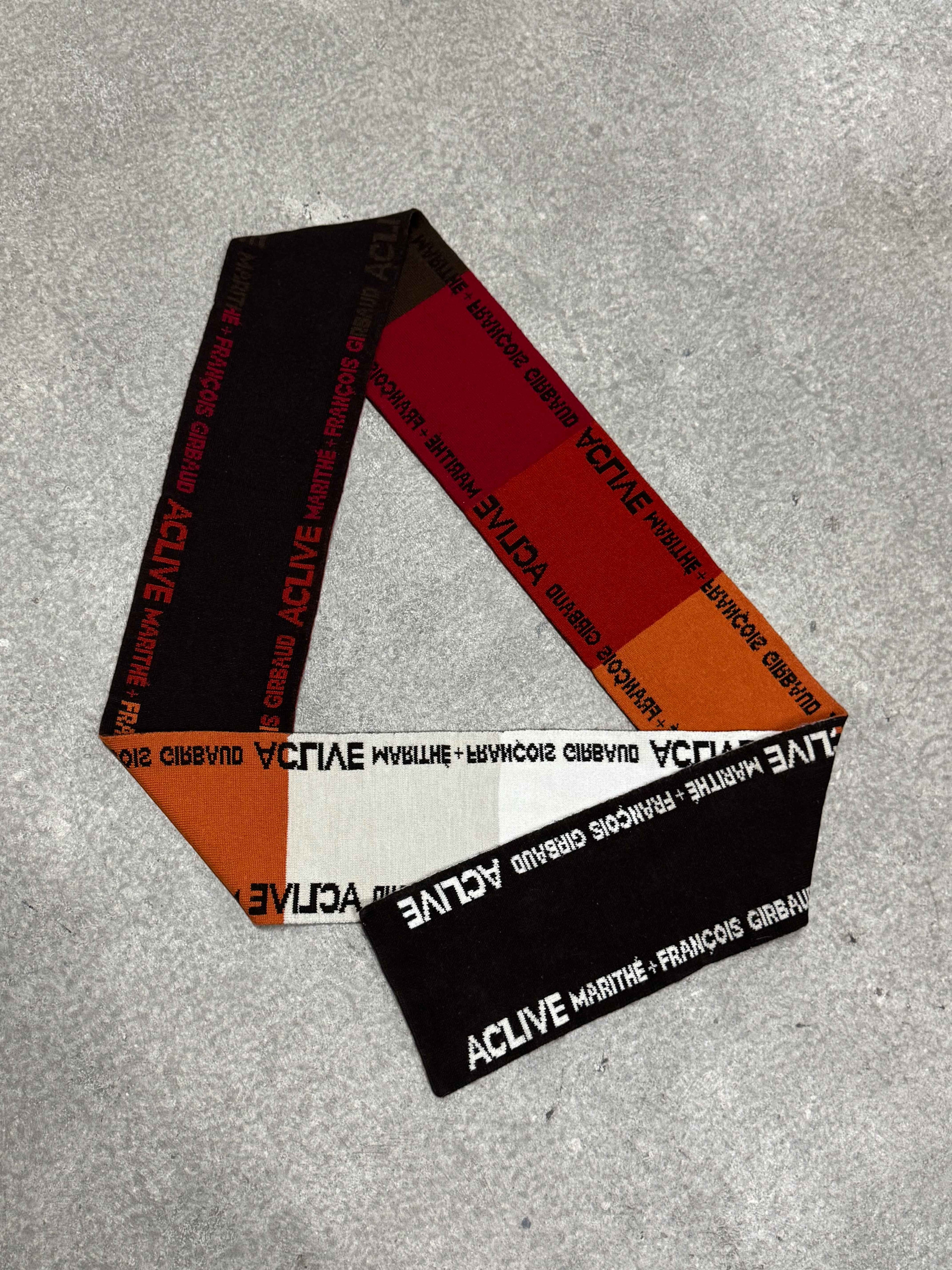 VINTAGE ACLIVE MARITHÉ + FRANÇOIS GIRBAUD MULTICOLOR SCARF