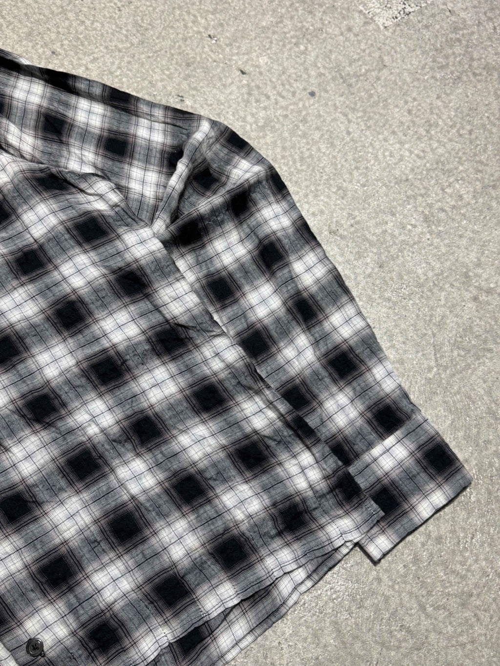 ANN DEMEULEMEESTER WRINKLED FLANNEL SHIRT