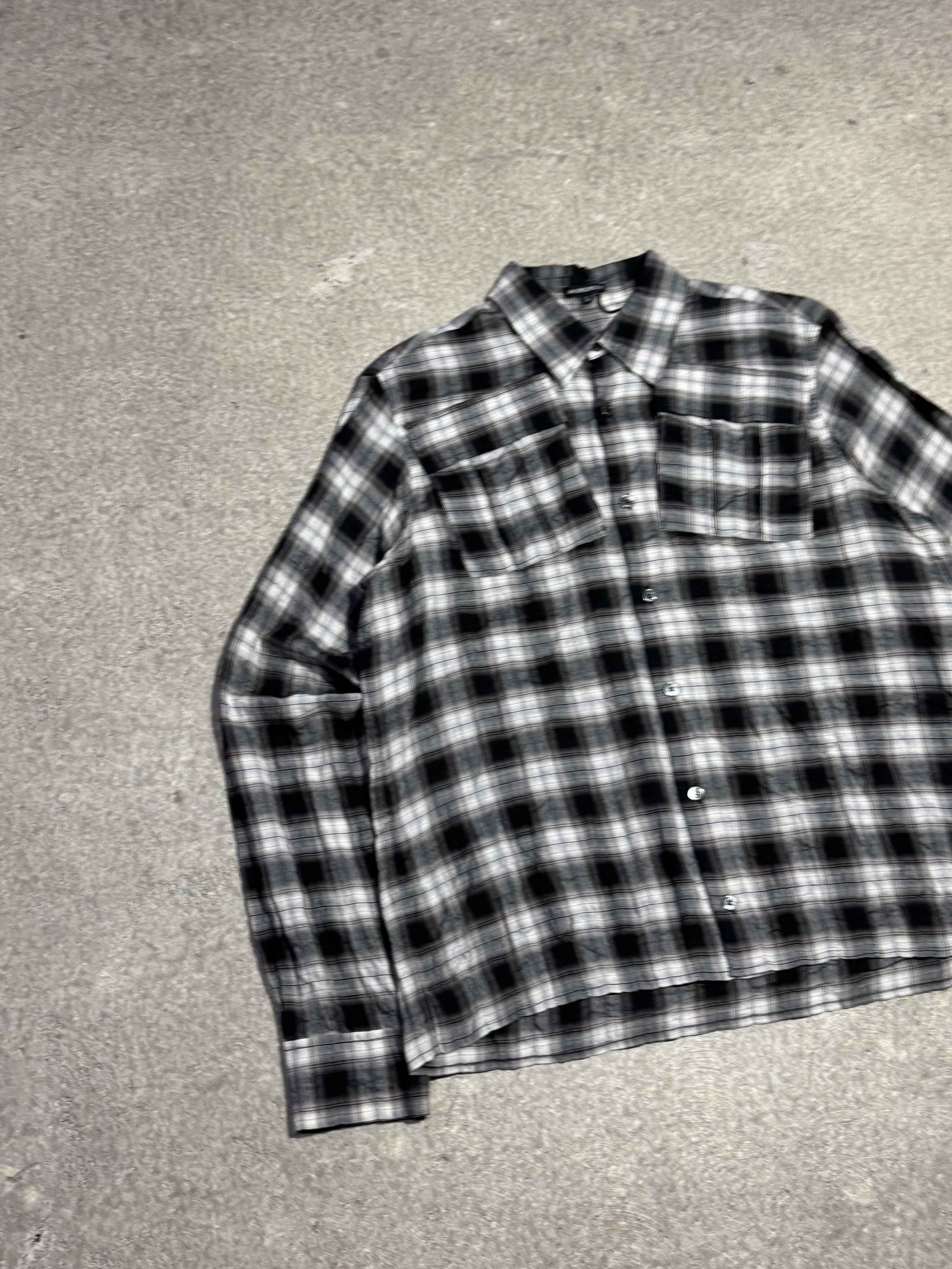 ANN DEMEULEMEESTER WRINKLED FLANNEL SHIRT