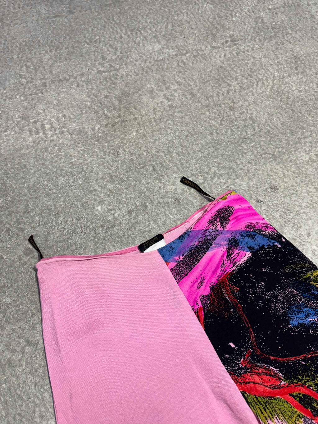 CHRISTIAN LACROIX SS 2000 PINK WIDE-LEG TROUSERS