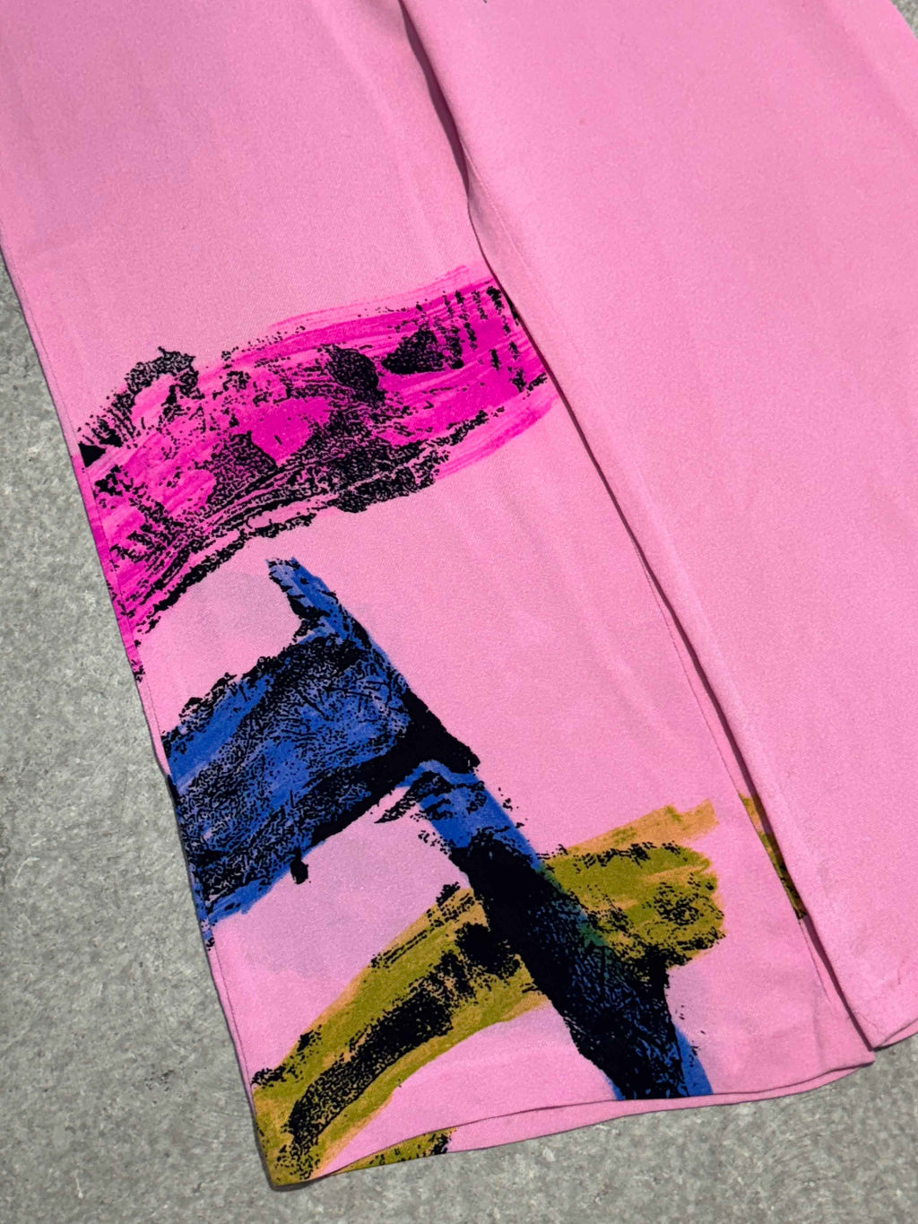 CHRISTIAN LACROIX SS 2000 PINK WIDE-LEG TROUSERS