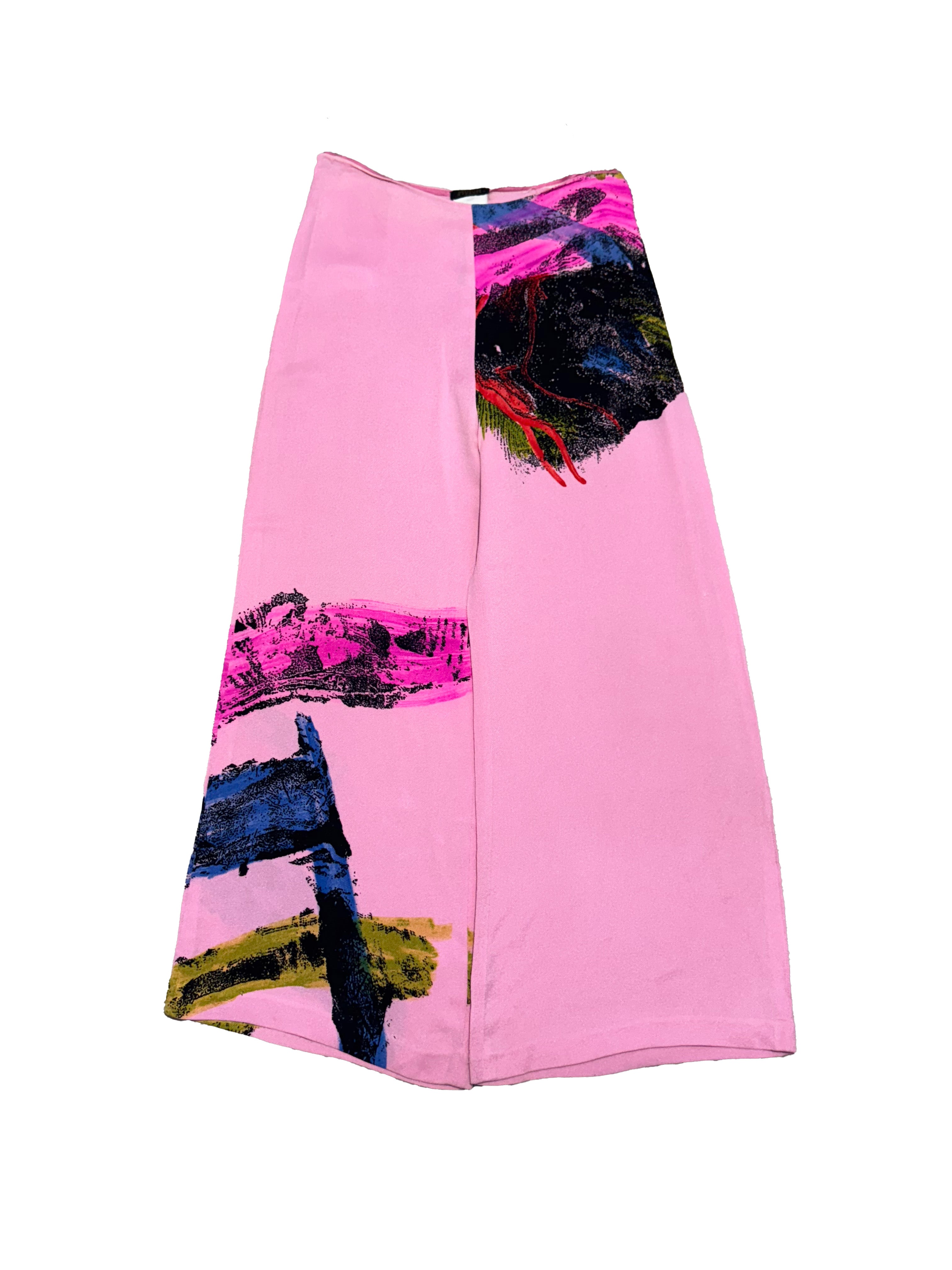 CHRISTIAN LACROIX SS 2000 PINK WIDE-LEG TROUSERS
