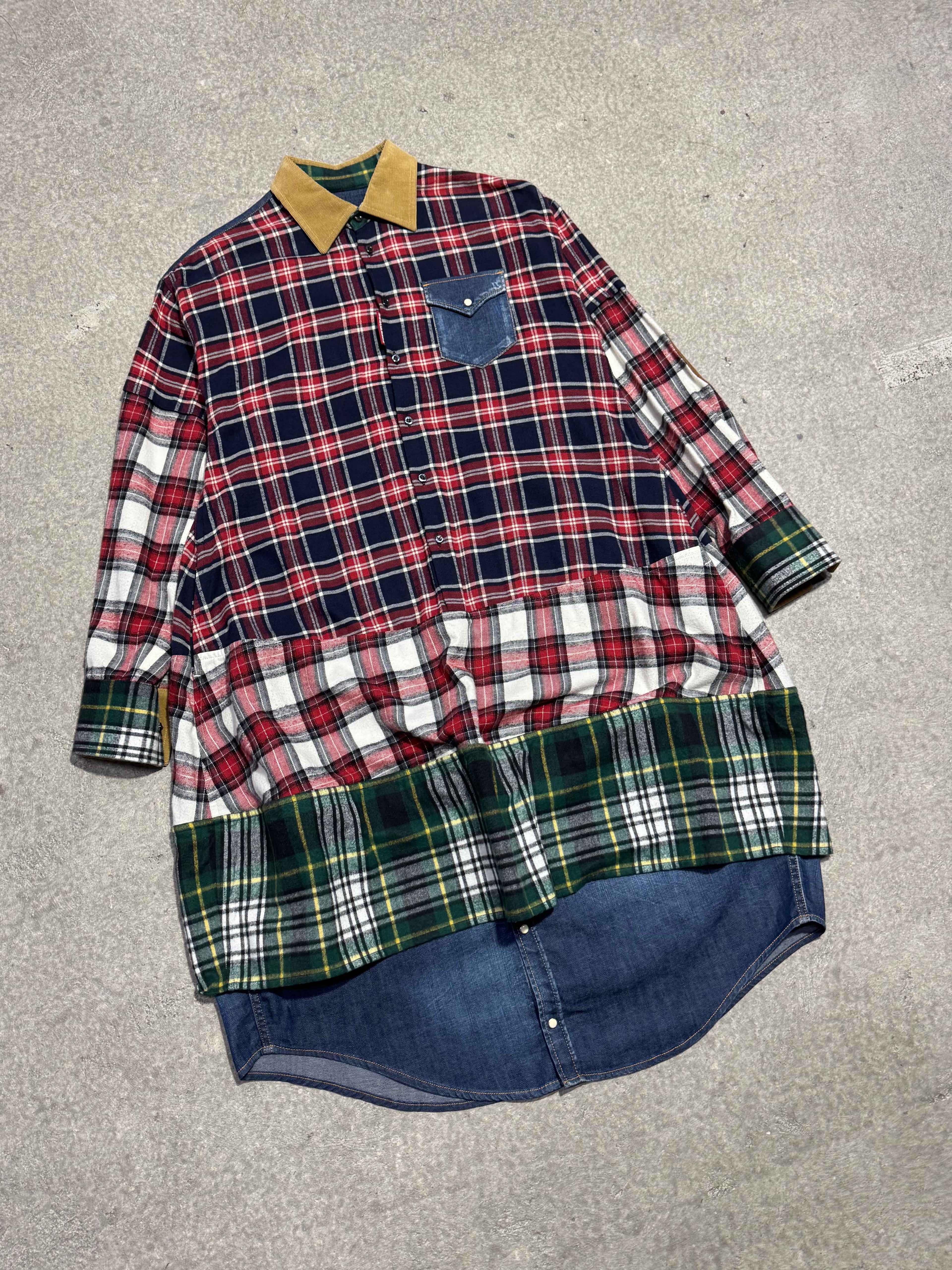 DSQUARED2 PRE-FALL 2019 MULTI PLAID DRESS