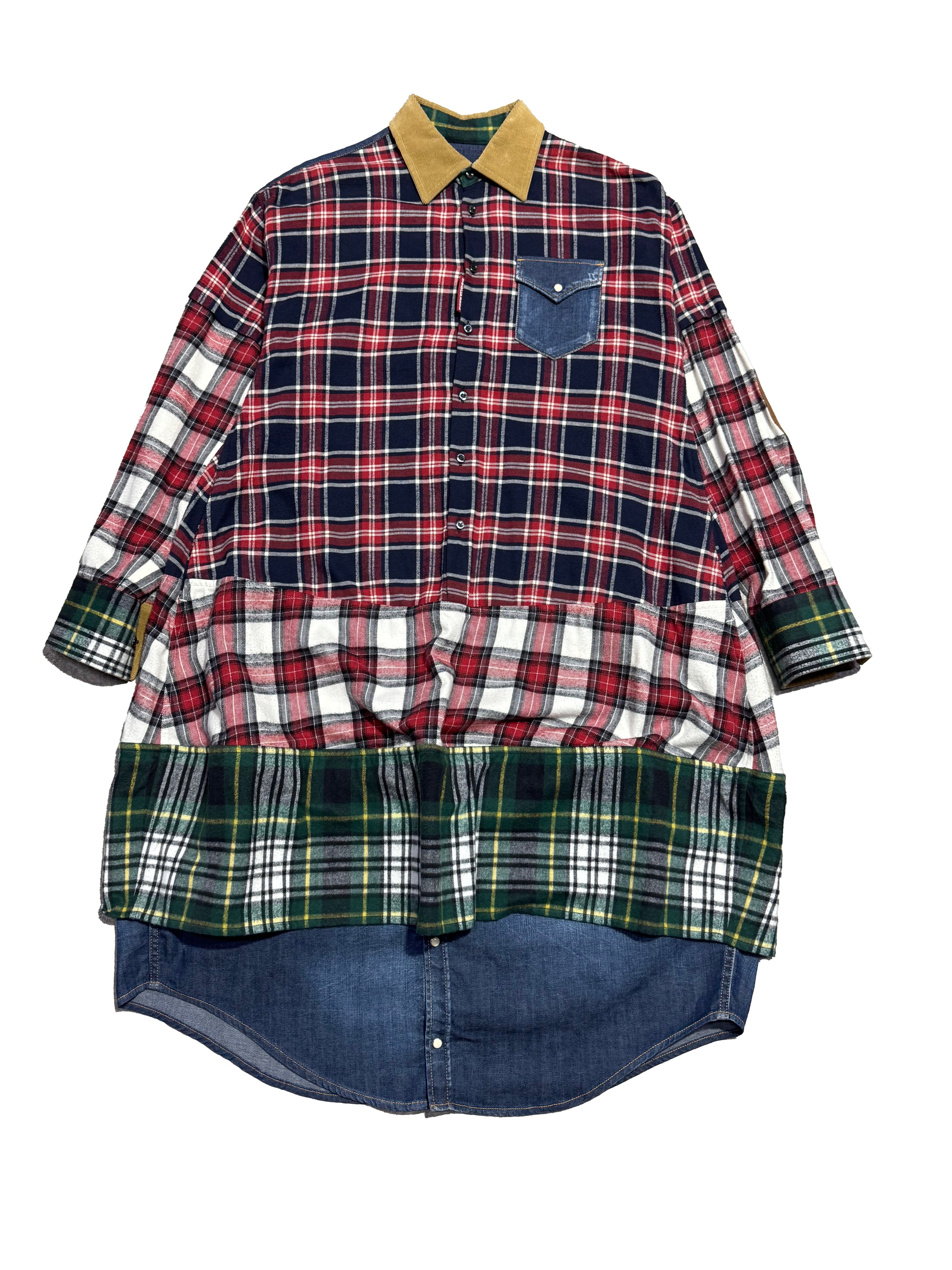 DSQUARED2 PRE-FALL 2019 MULTI PLAID DRESS