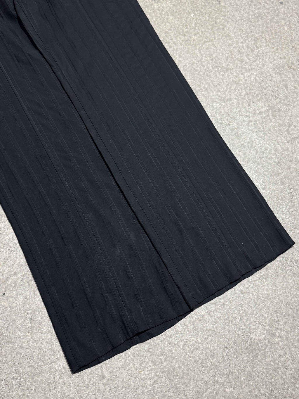 2000S D&G BLACK PLEATED TAILORED WITH WAISTBAND DETAIL