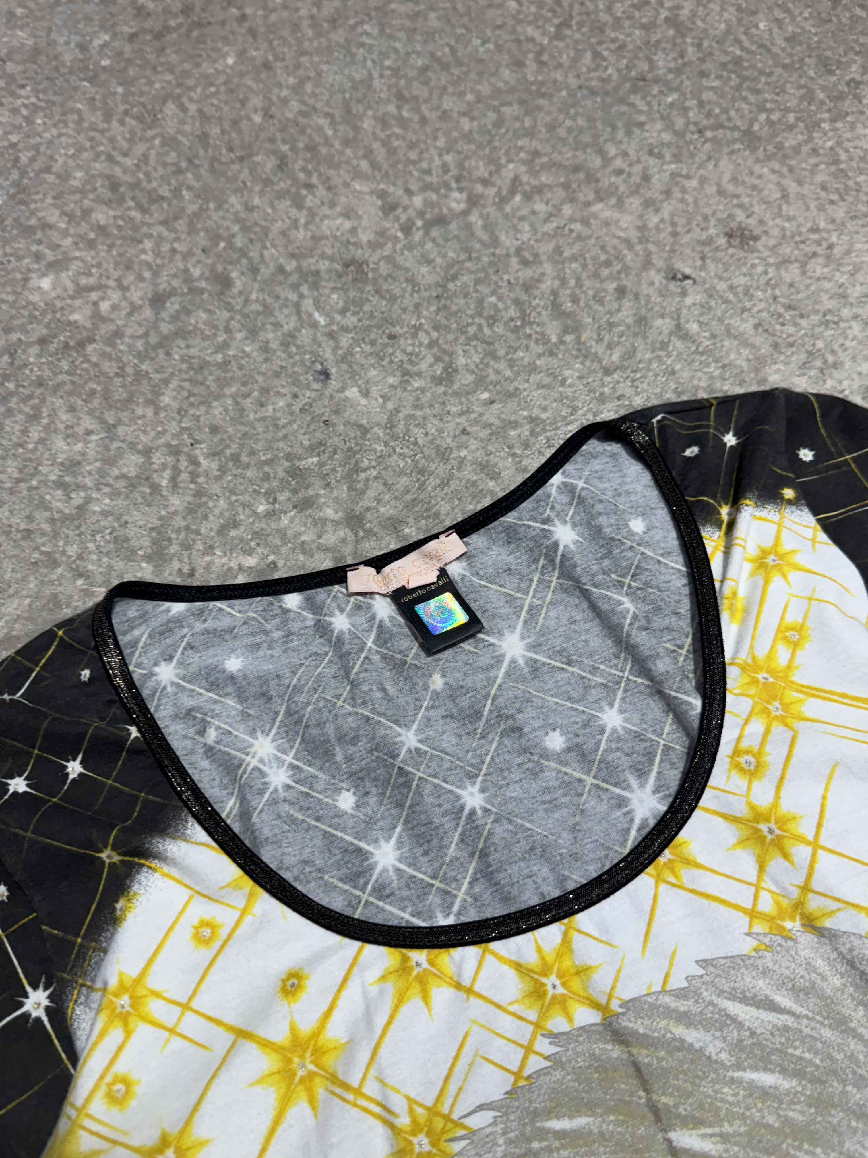 2000S ROBERTO CAVALLI EAGLE GRAPHIC LONG SLEEVE