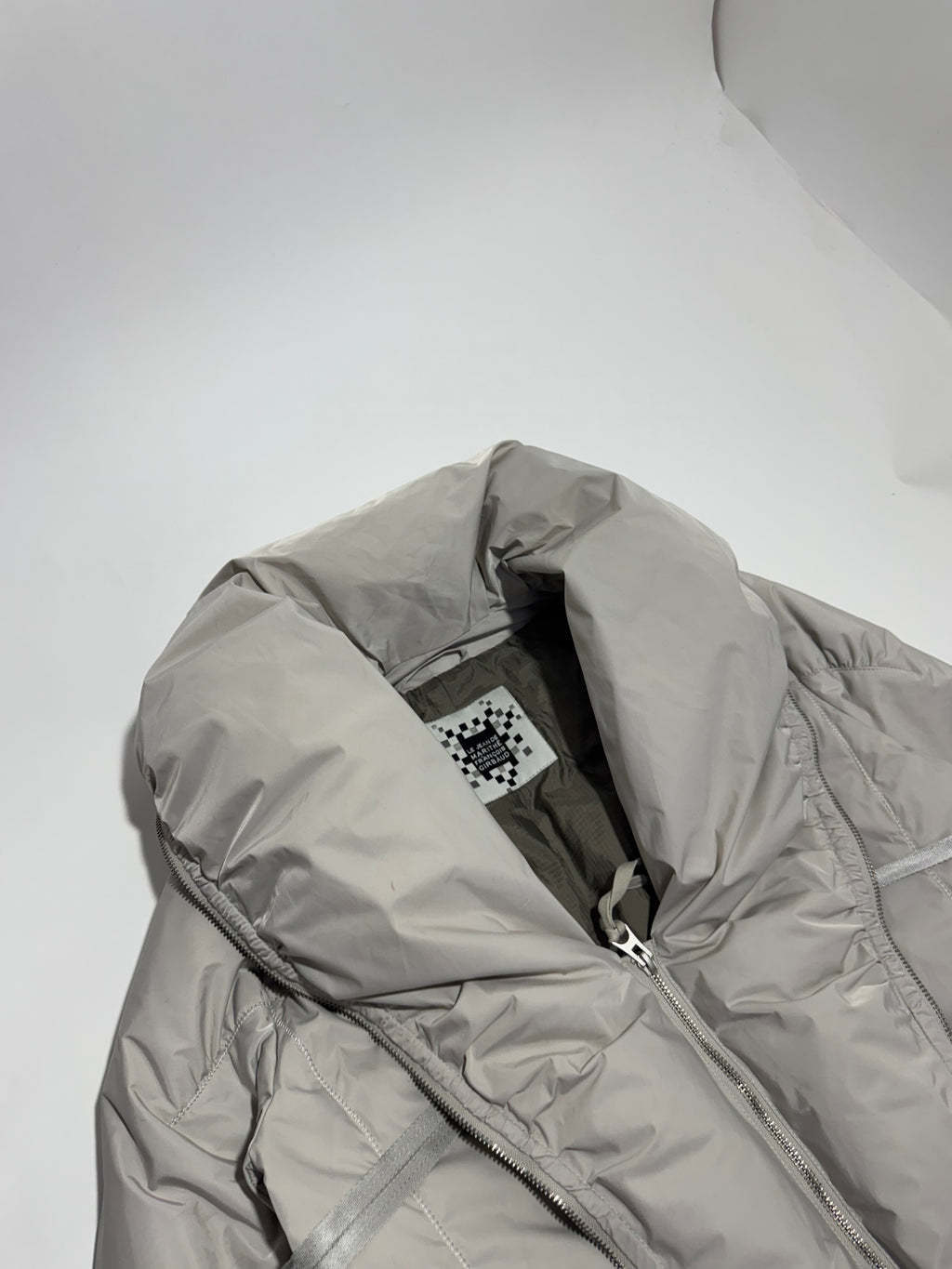 2000s Marithé + François Girbaud cream Multi zip expandable jacket