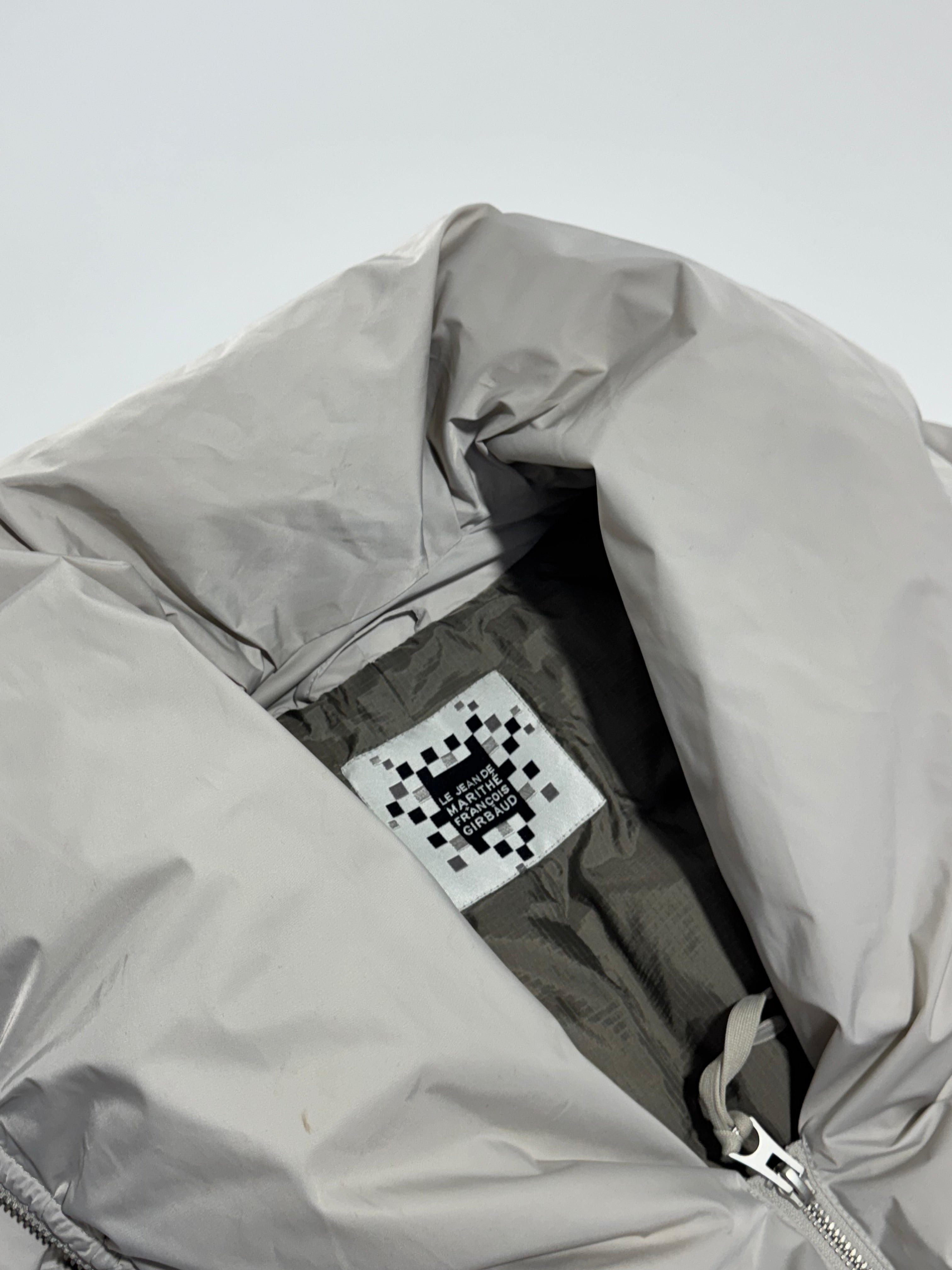 2000s Marithé + François Girbaud cream Multi zip expandable jacket