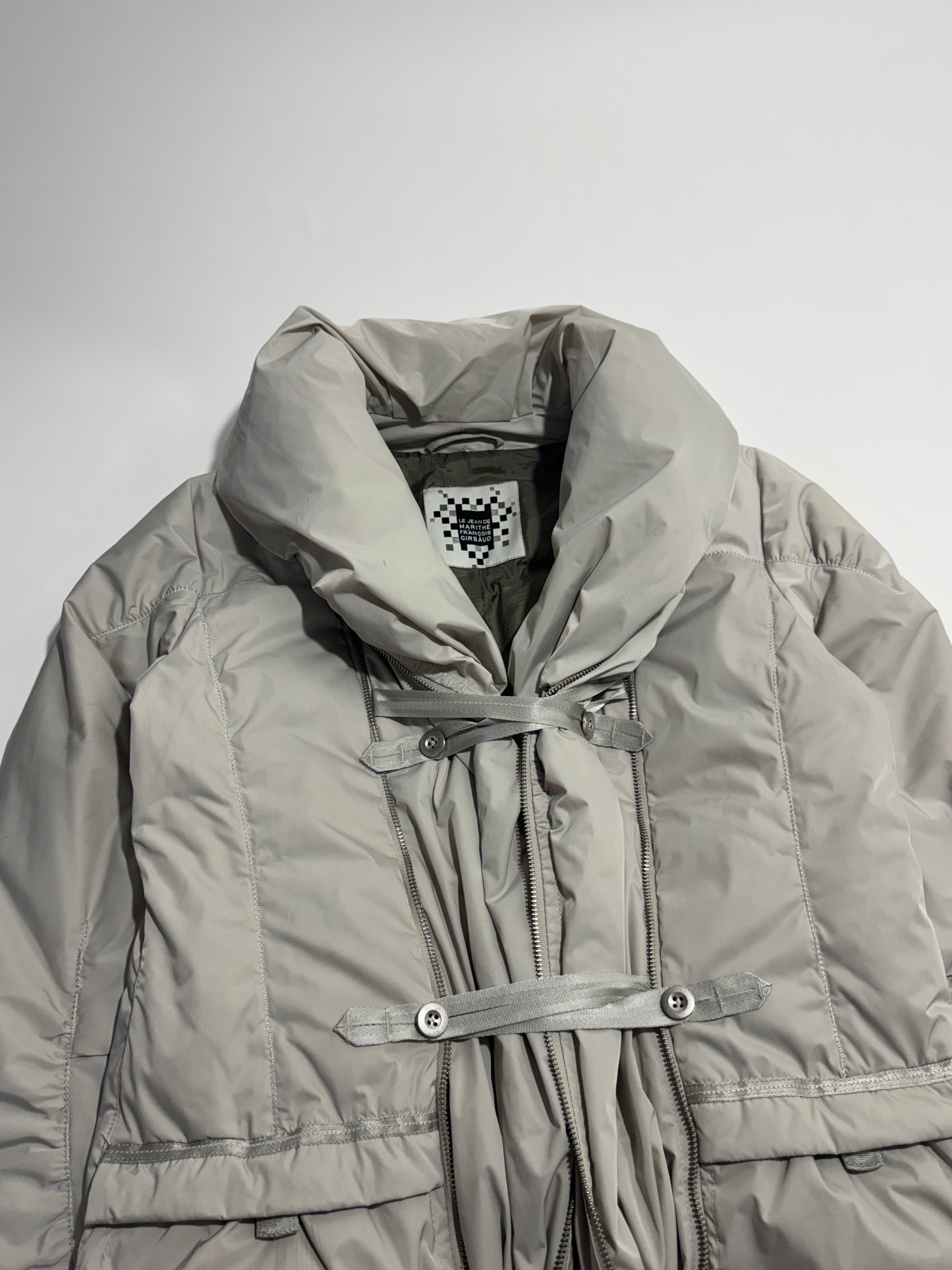 2000s Marithé + François Girbaud cream Multi zip expandable jacket