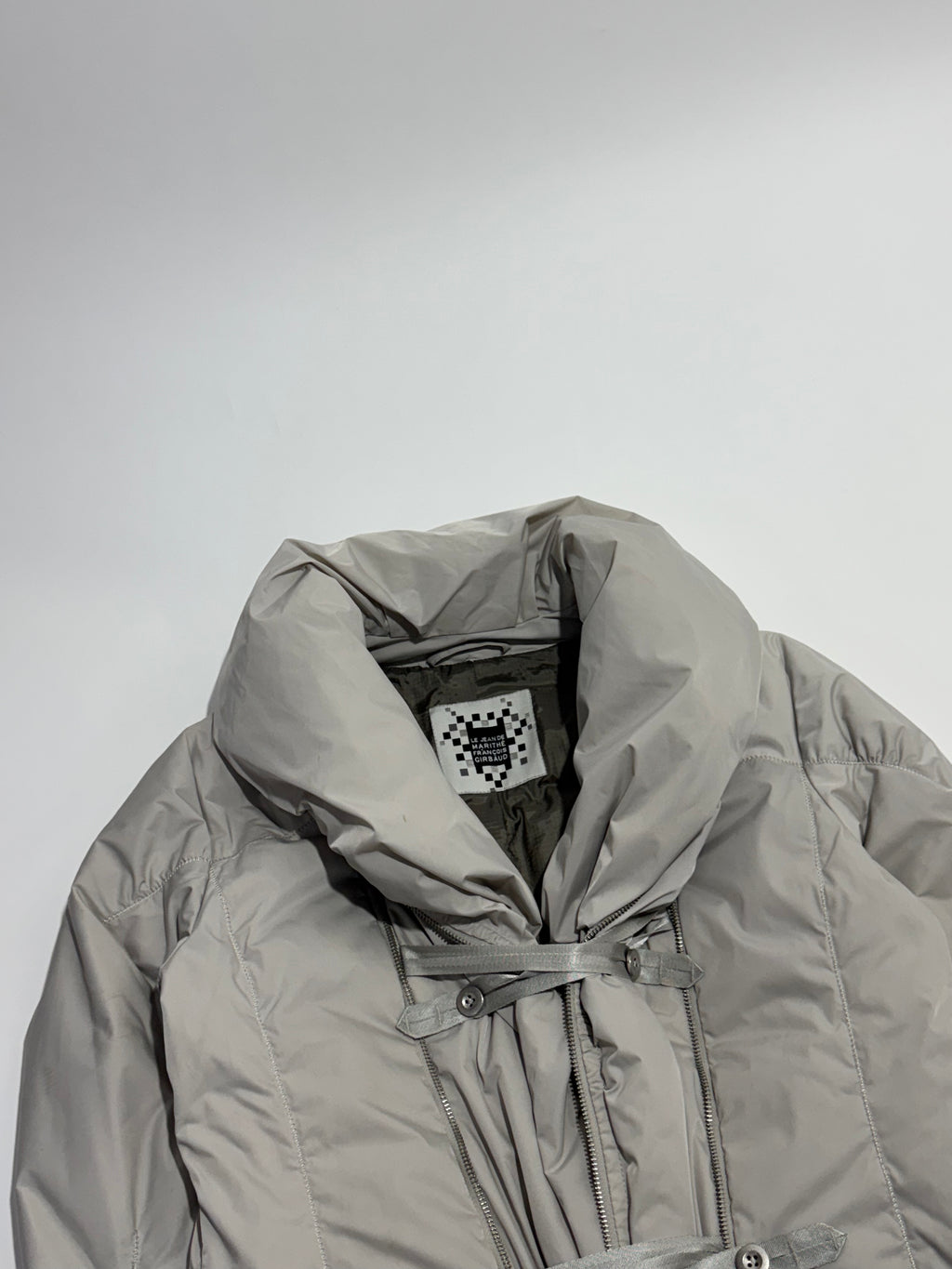 2000s Marithé + François Girbaud cream Multi zip expandable jacket