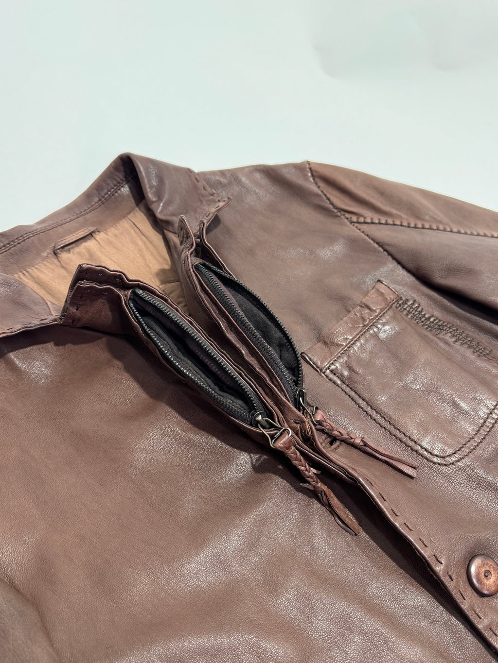 Marithé + François Girbaud Fall Winter 2005 Lamb skin leather jacket