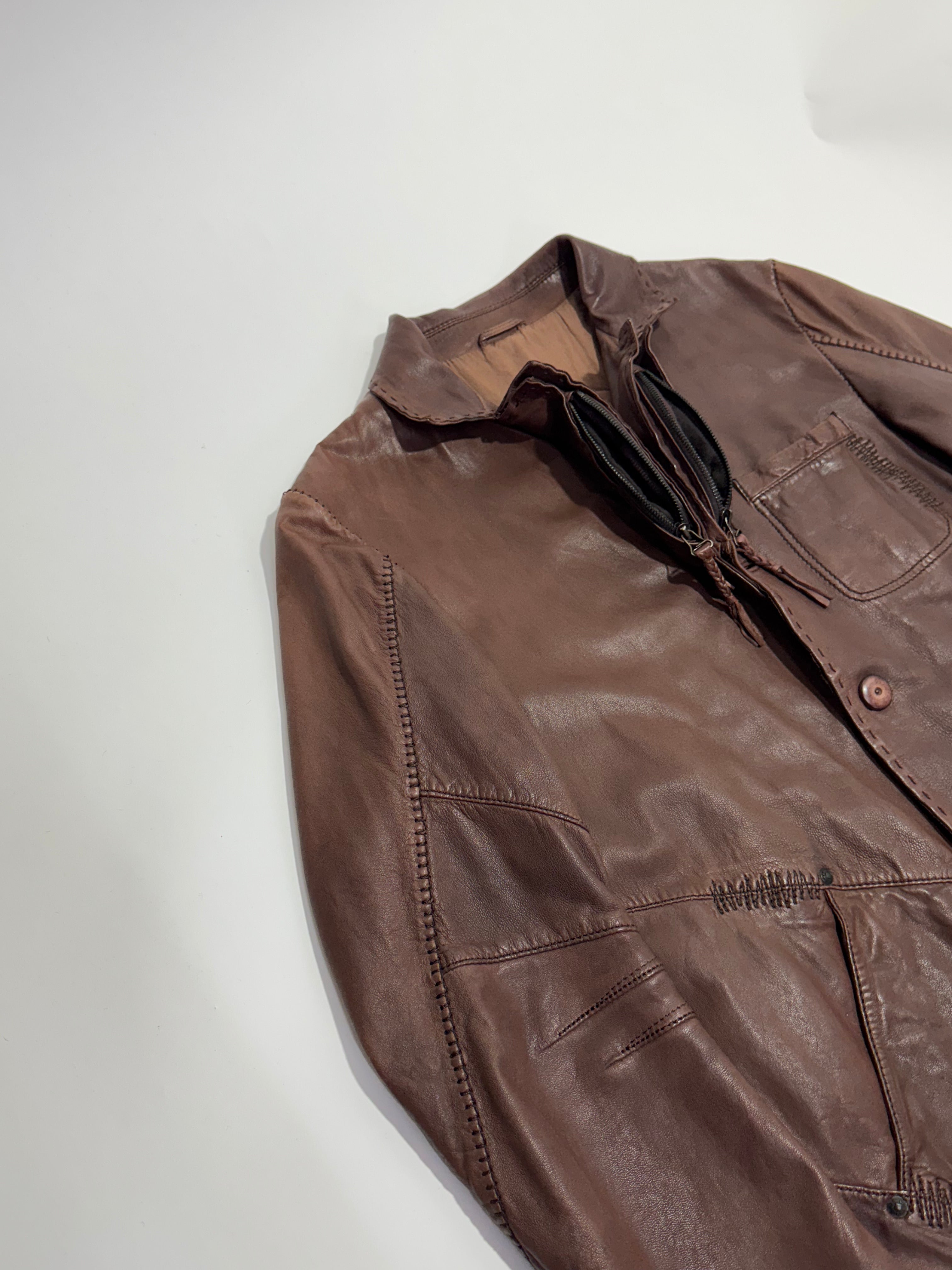 Marithé + François Girbaud Fall Winter 2005 Lamb skin leather jacket