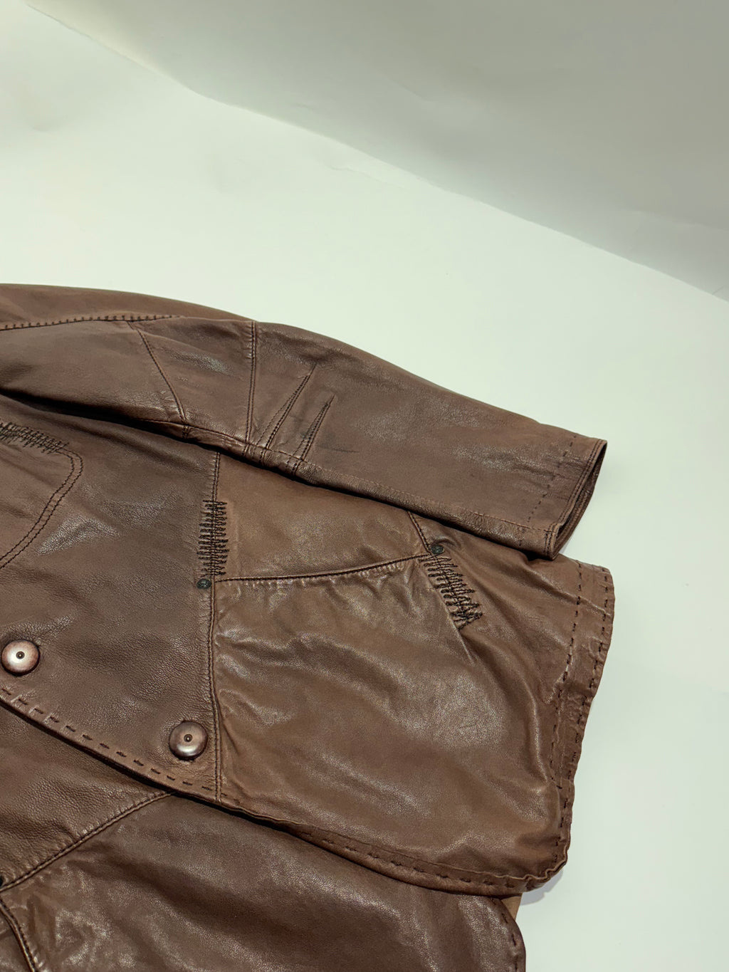 Marithé + François Girbaud Fall Winter 2005 Lamb skin leather jacket