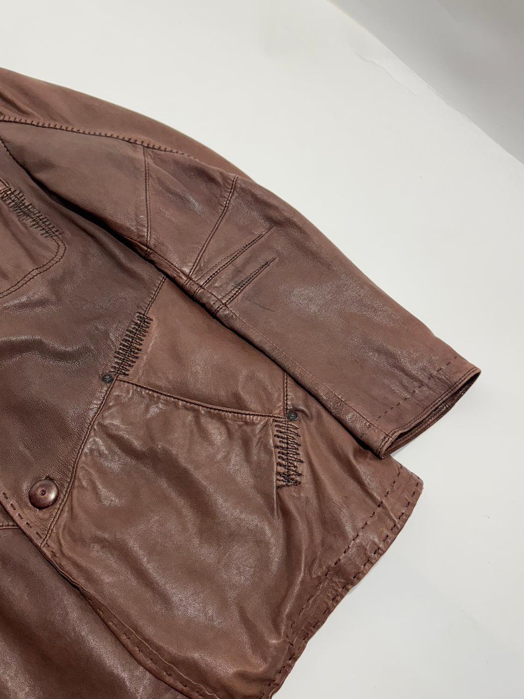 Marithé + François Girbaud Fall Winter 2005 Lamb skin leather jacket