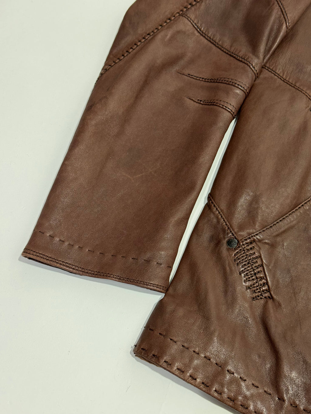 Marithé + François Girbaud Fall Winter 2005 Lamb skin leather jacket