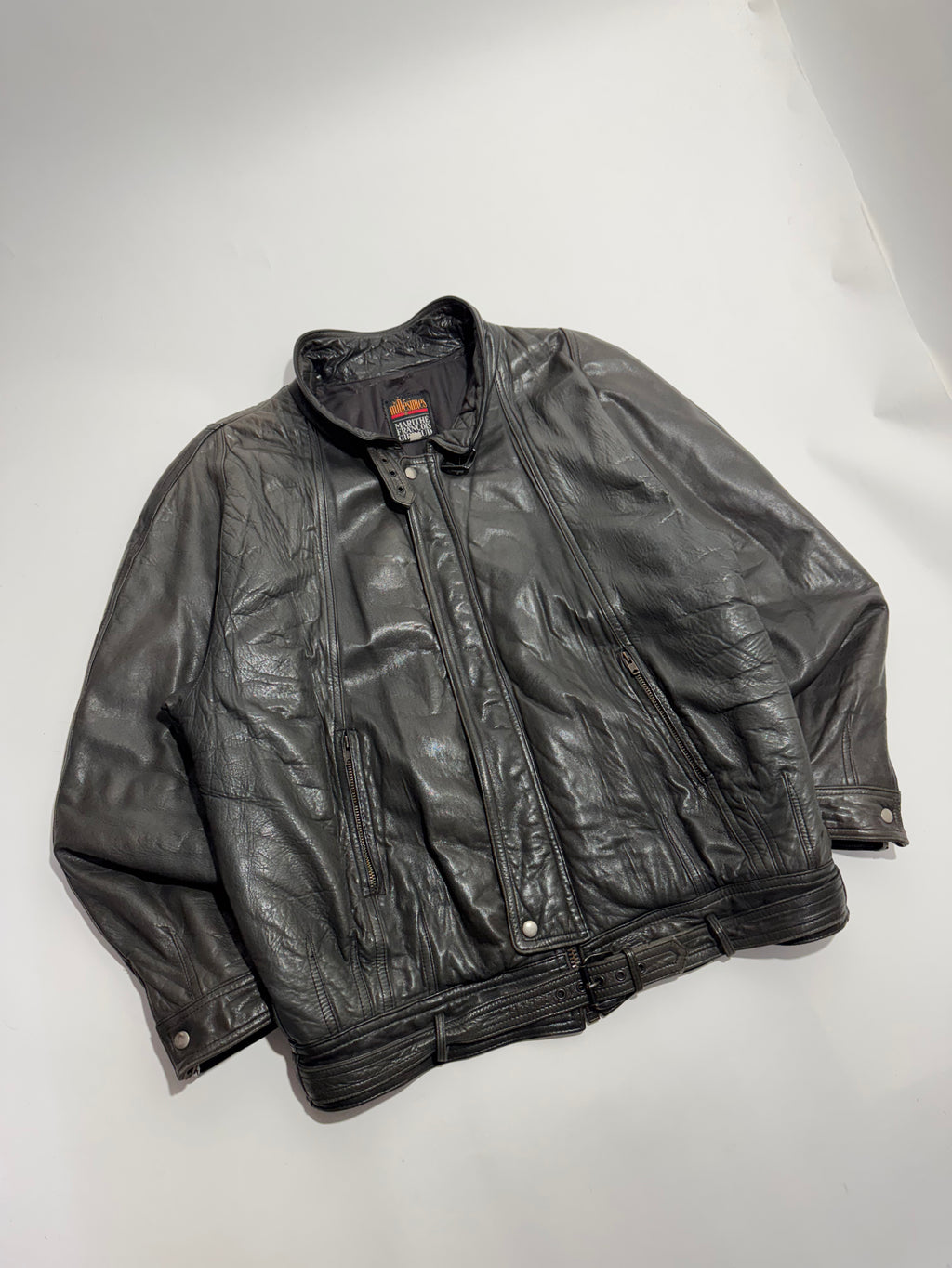 1990s Les Millesimes de Marithé François Girbaud leather jacket