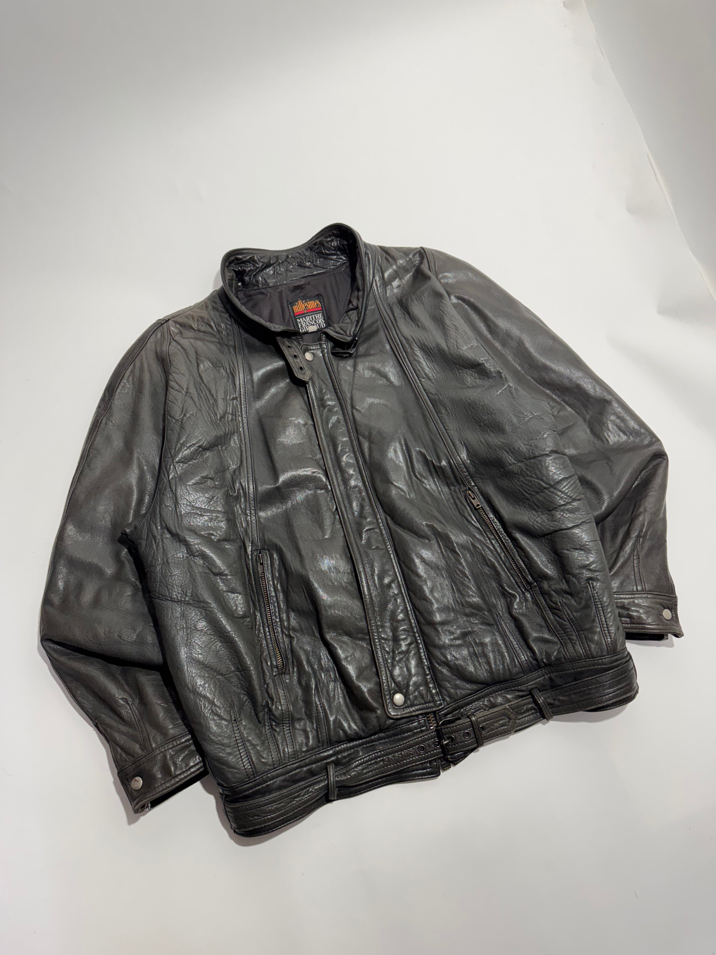 1990s Les Millesimes de Marithé François Girbaud leather jacket