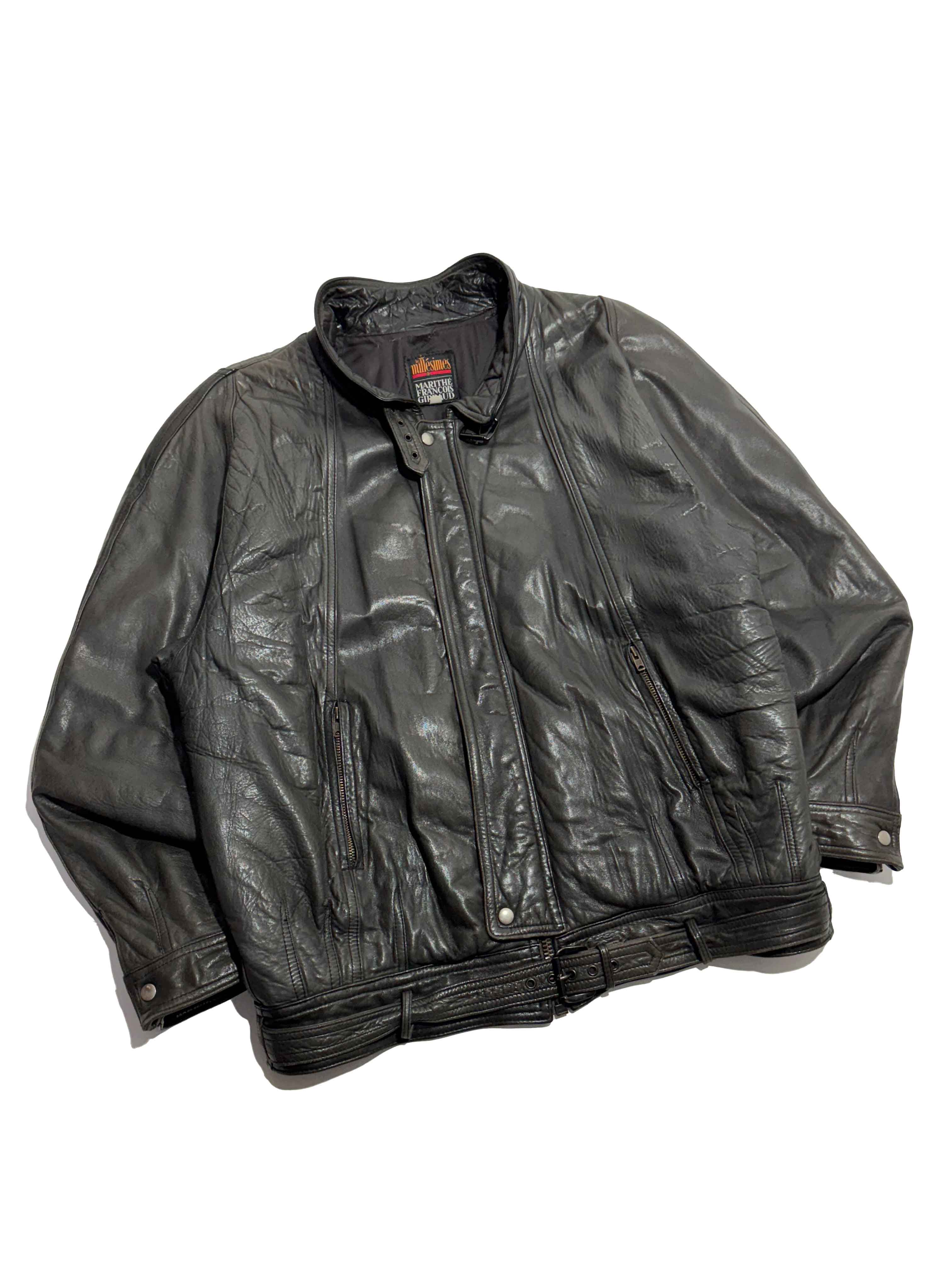 1990s Les Millesimes de Marithé François Girbaud leather jacket