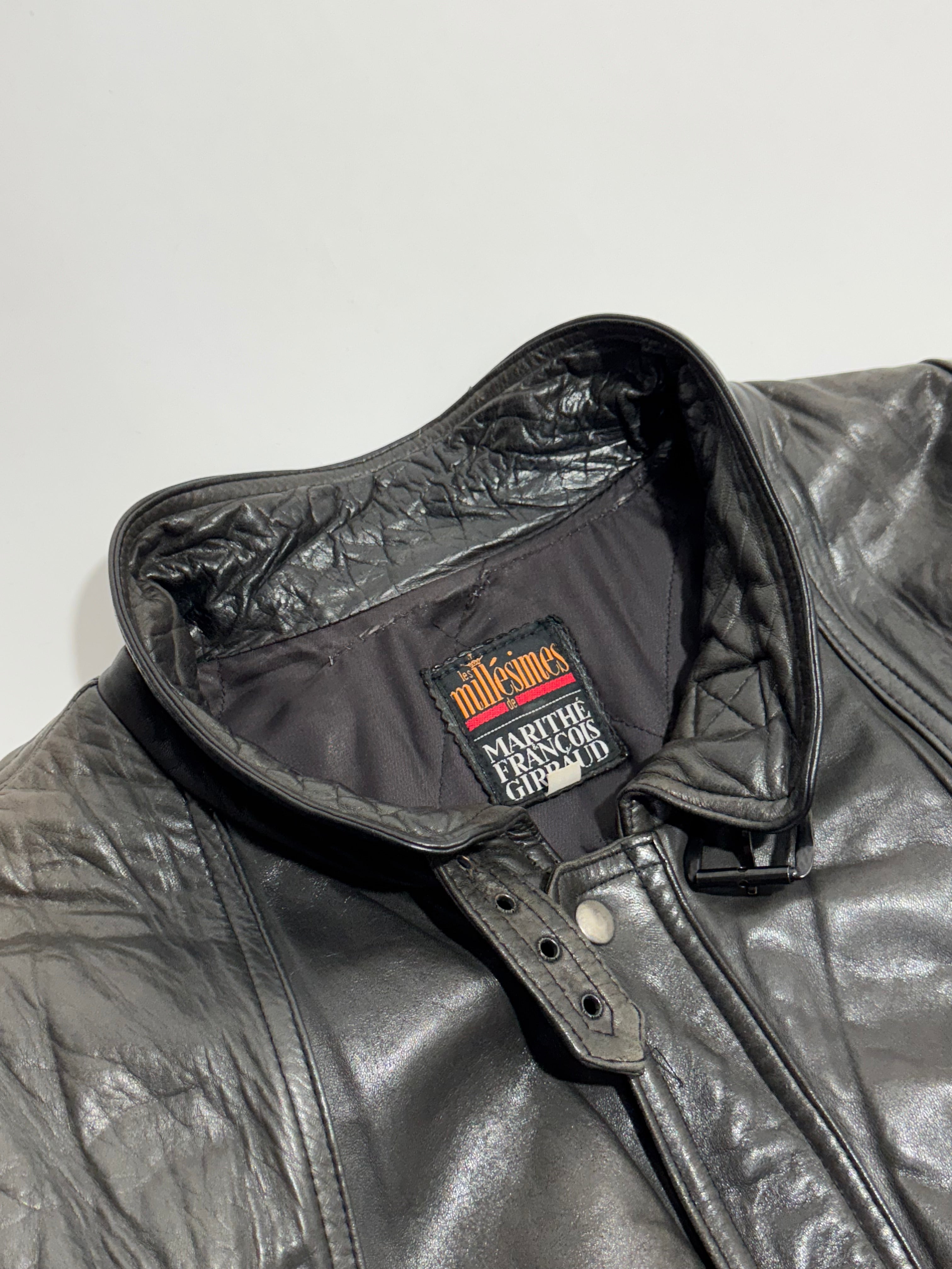 1990s Les Millesimes de Marithé François Girbaud leather jacket