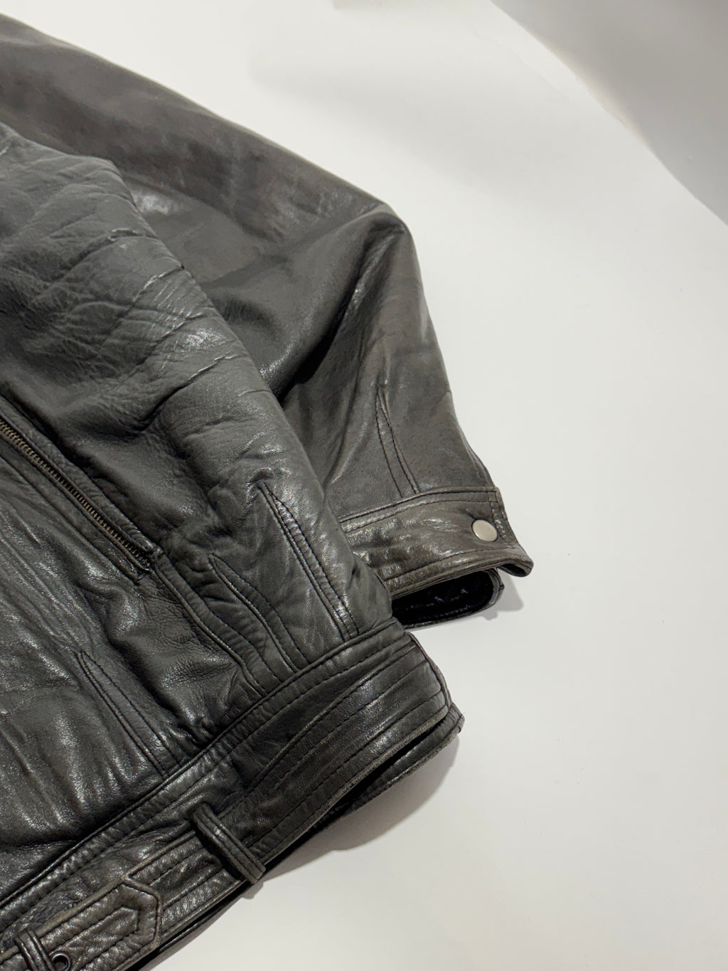 1990s Les Millesimes de Marithé François Girbaud leather jacket