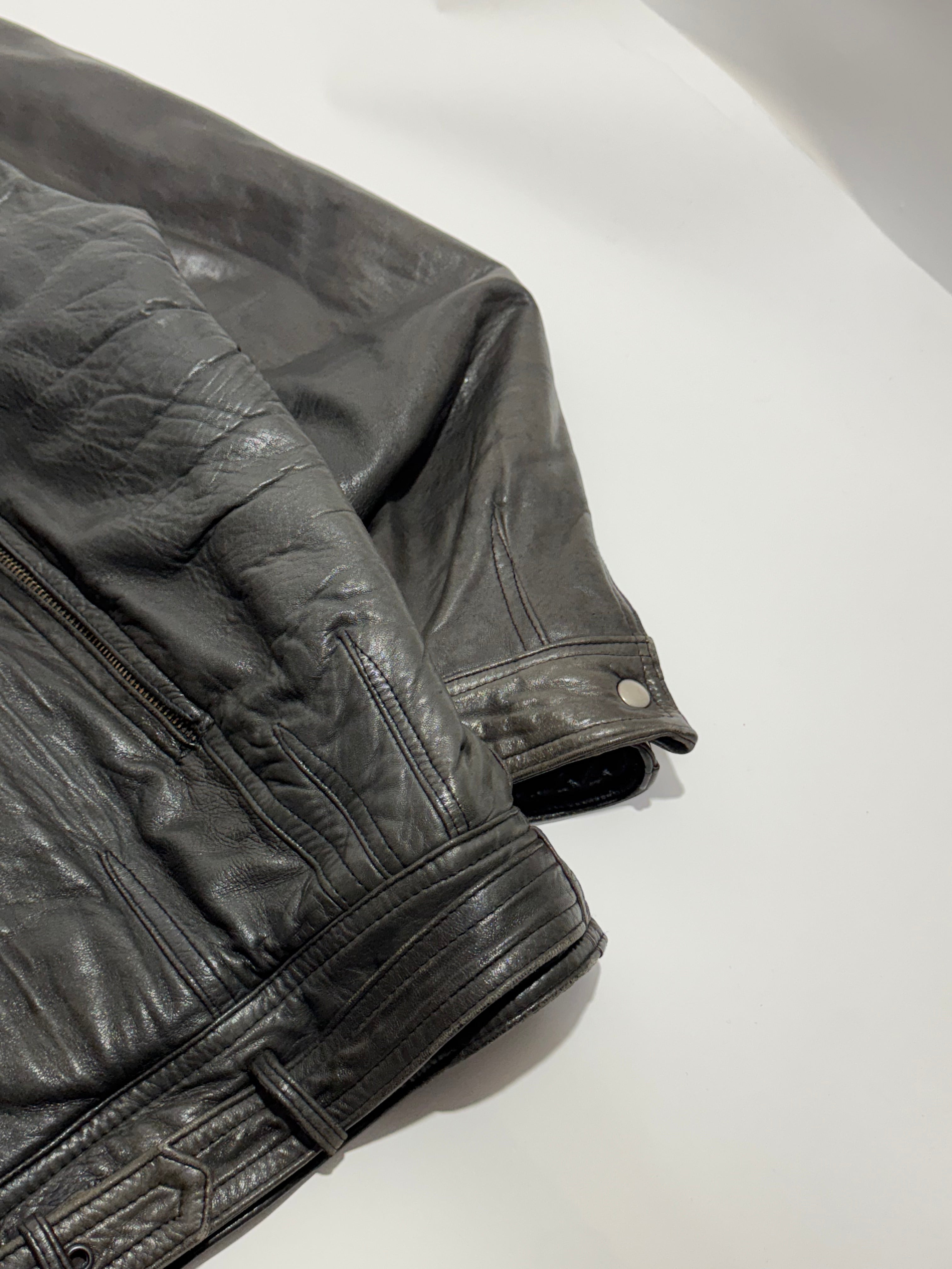 1990s Les Millesimes de Marithé François Girbaud leather jacket