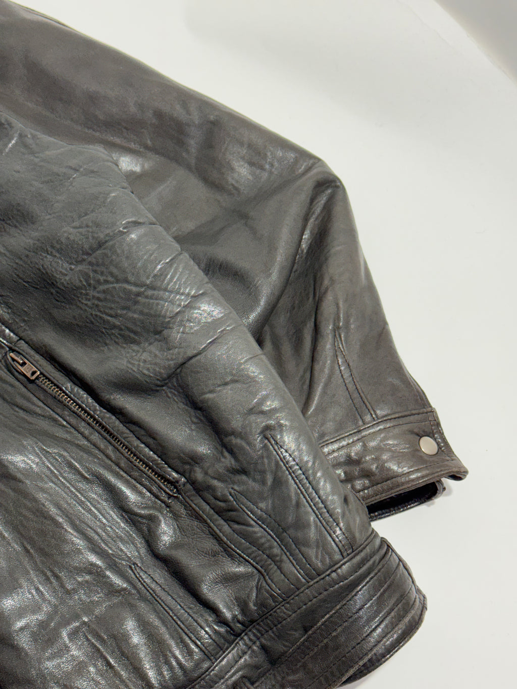 1990s Les Millesimes de Marithé François Girbaud leather jacket