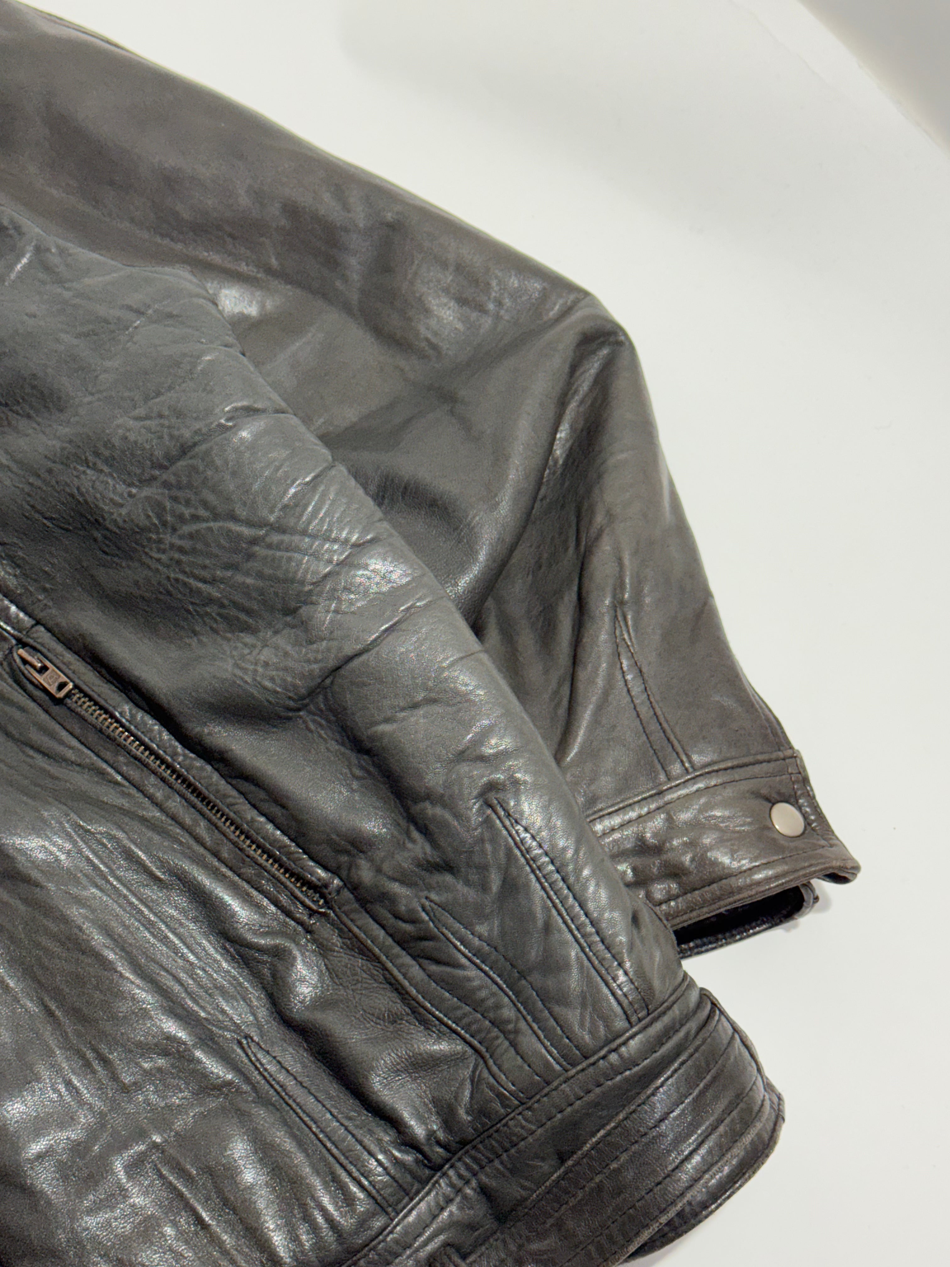 1990s Les Millesimes de Marithé François Girbaud leather jacket