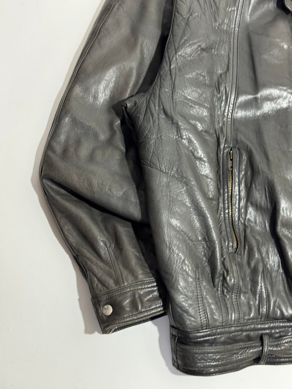 1990s Les Millesimes de Marithé François Girbaud leather jacket