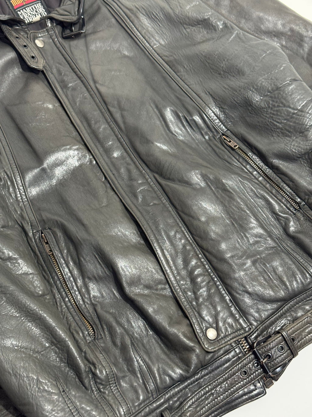 1990s Les Millesimes de Marithé François Girbaud leather jacket
