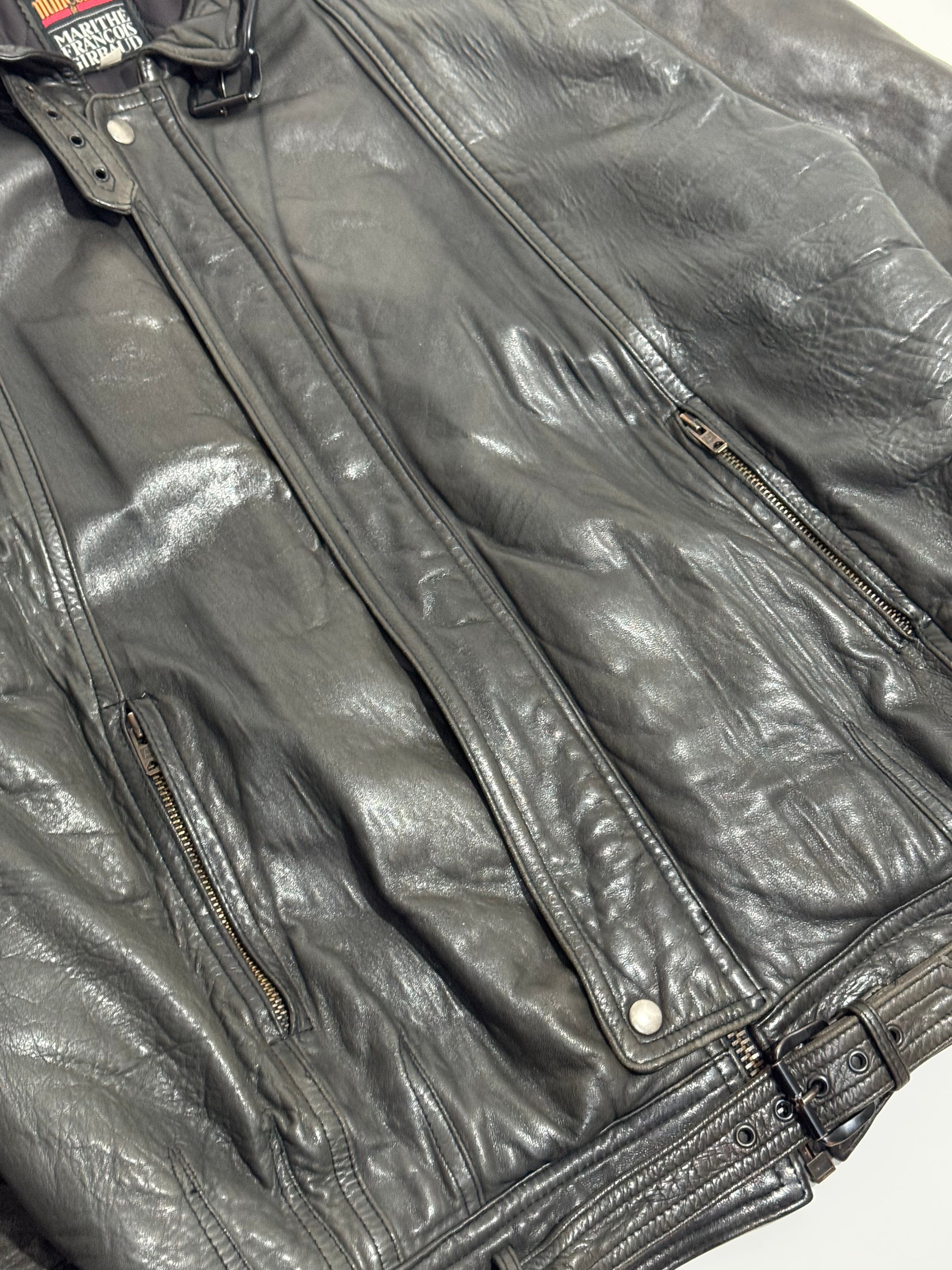 1990s Les Millesimes de Marithé François Girbaud leather jacket