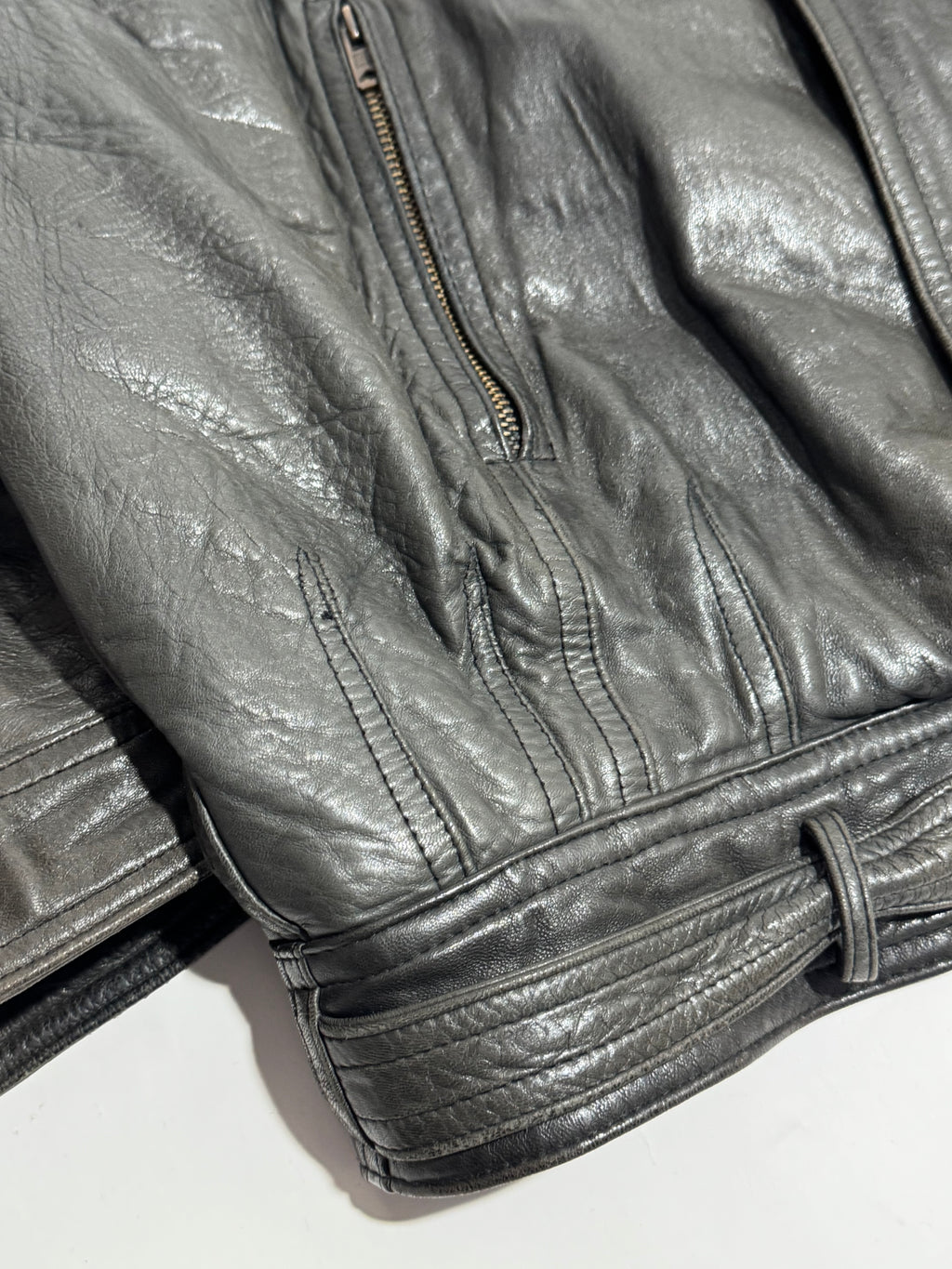 1990s Les Millesimes de Marithé François Girbaud leather jacket