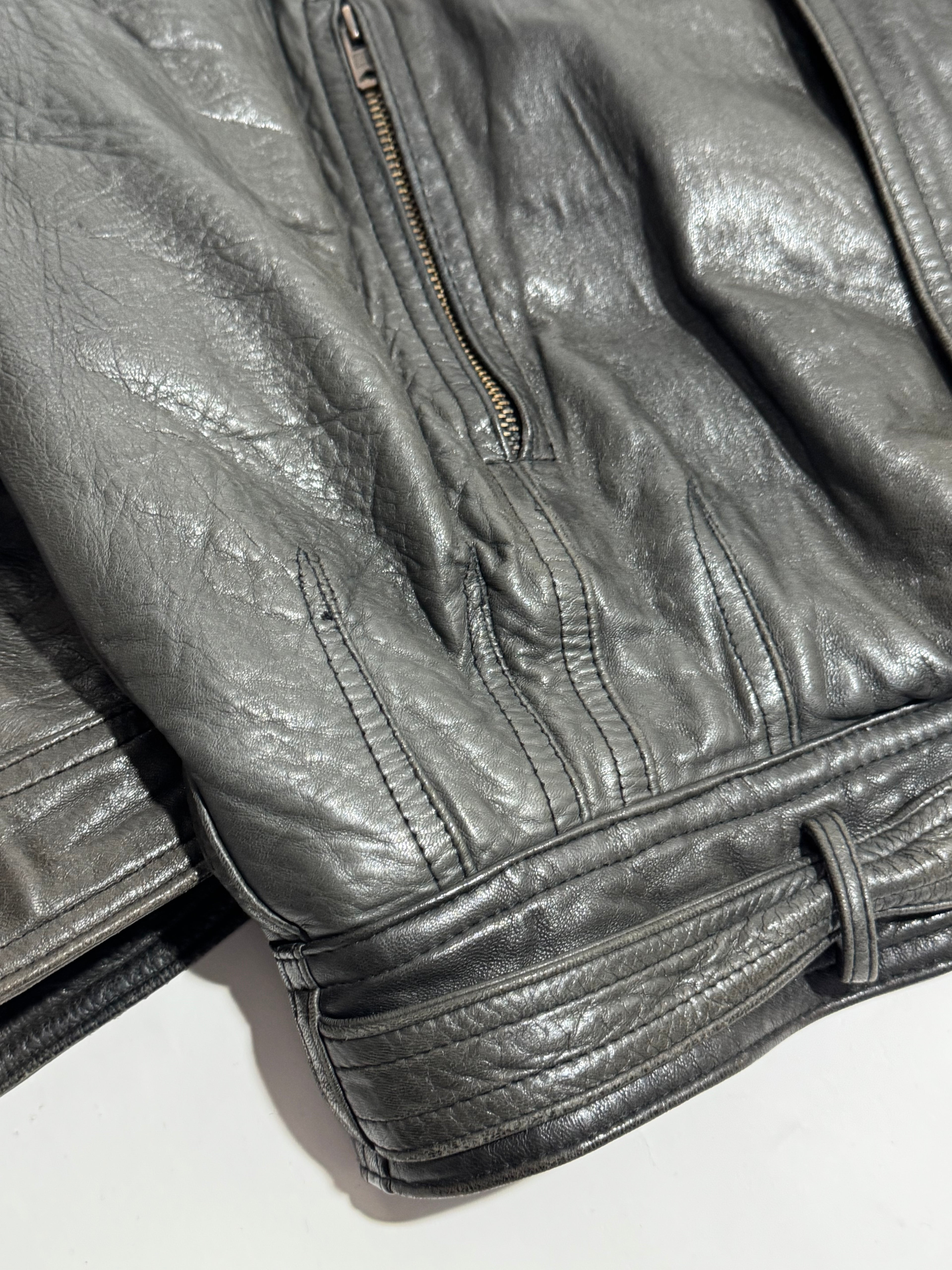 1990s Les Millesimes de Marithé François Girbaud leather jacket
