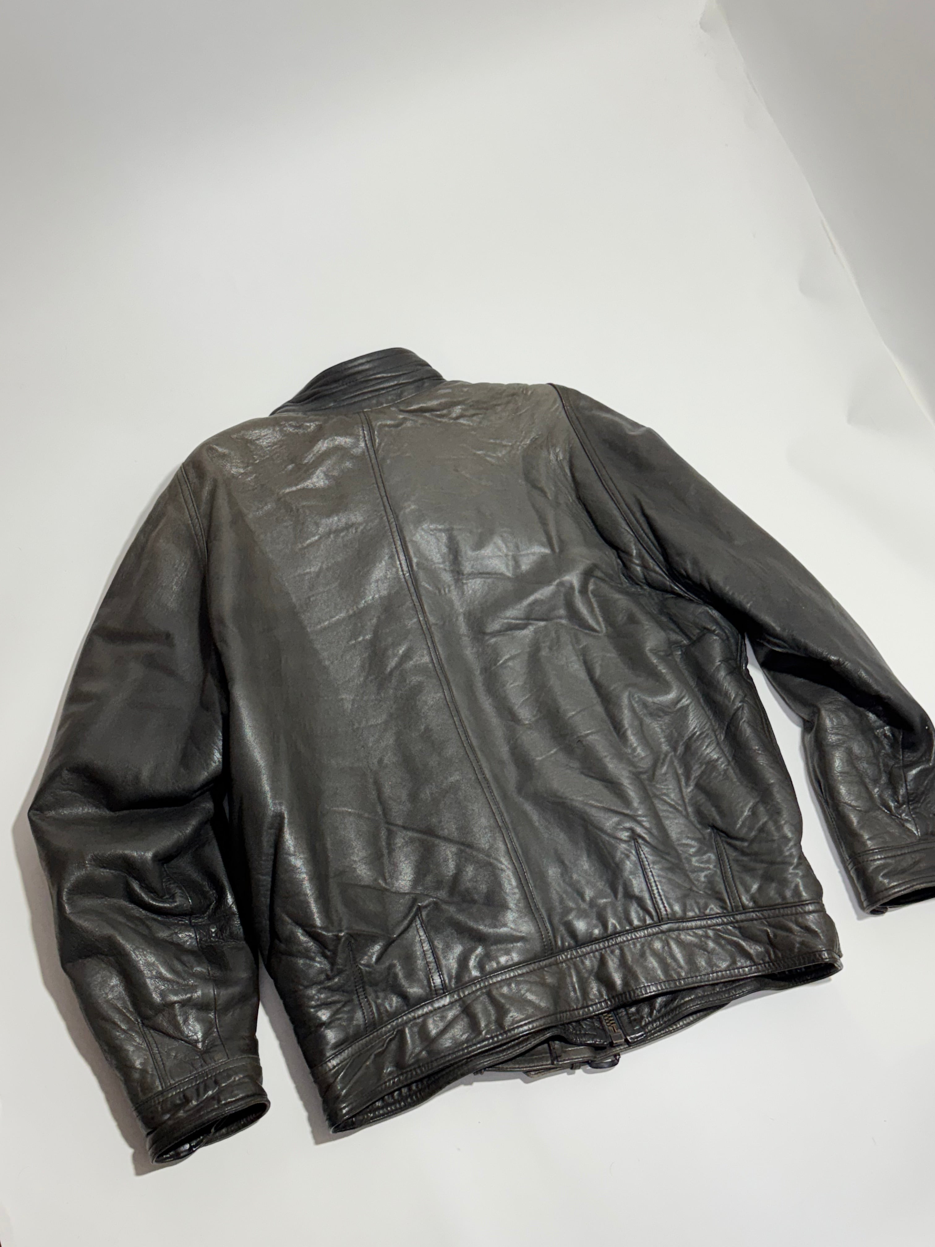 1990s Les Millesimes de Marithé François Girbaud leather jacket