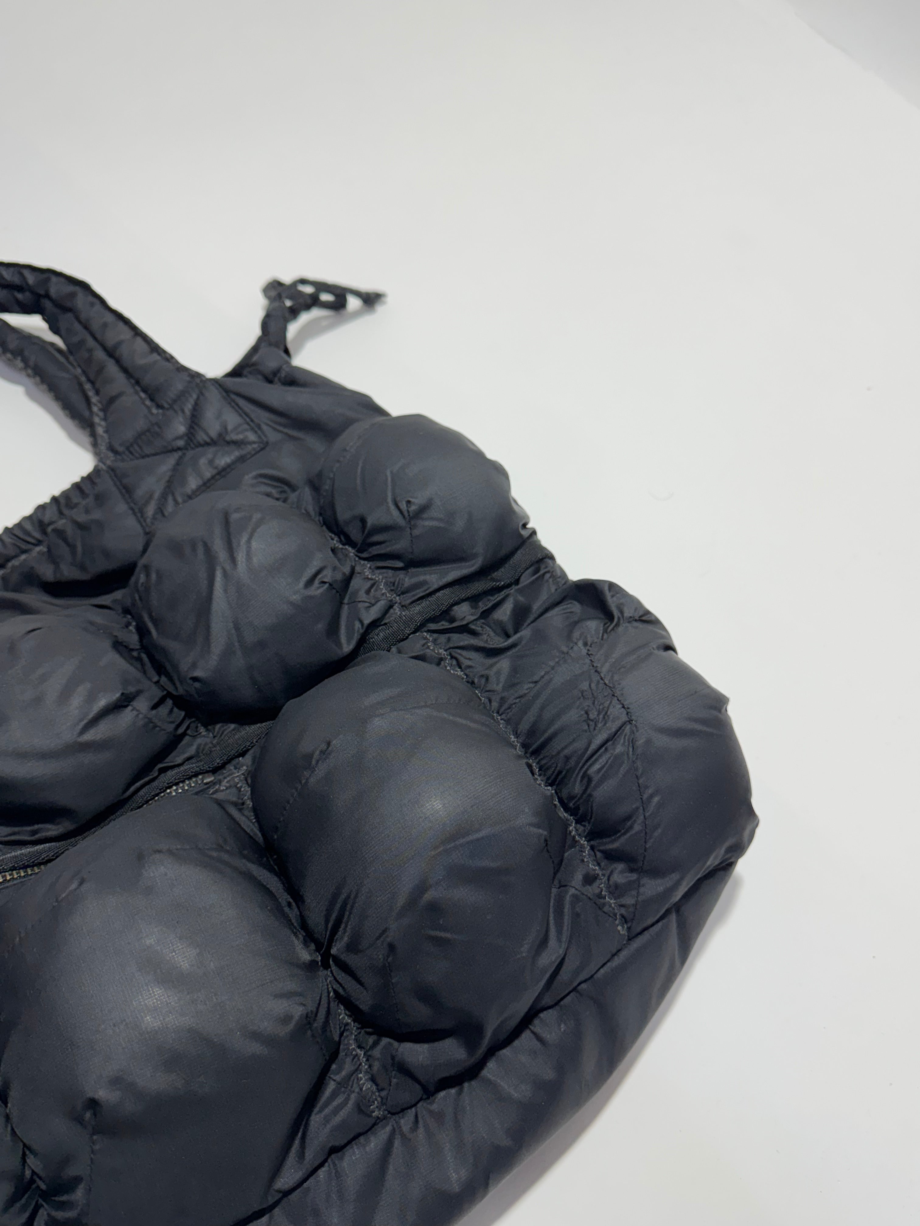 2000s Marithé + François Girbaud Pokachu Multipocket Black Nylon Bag