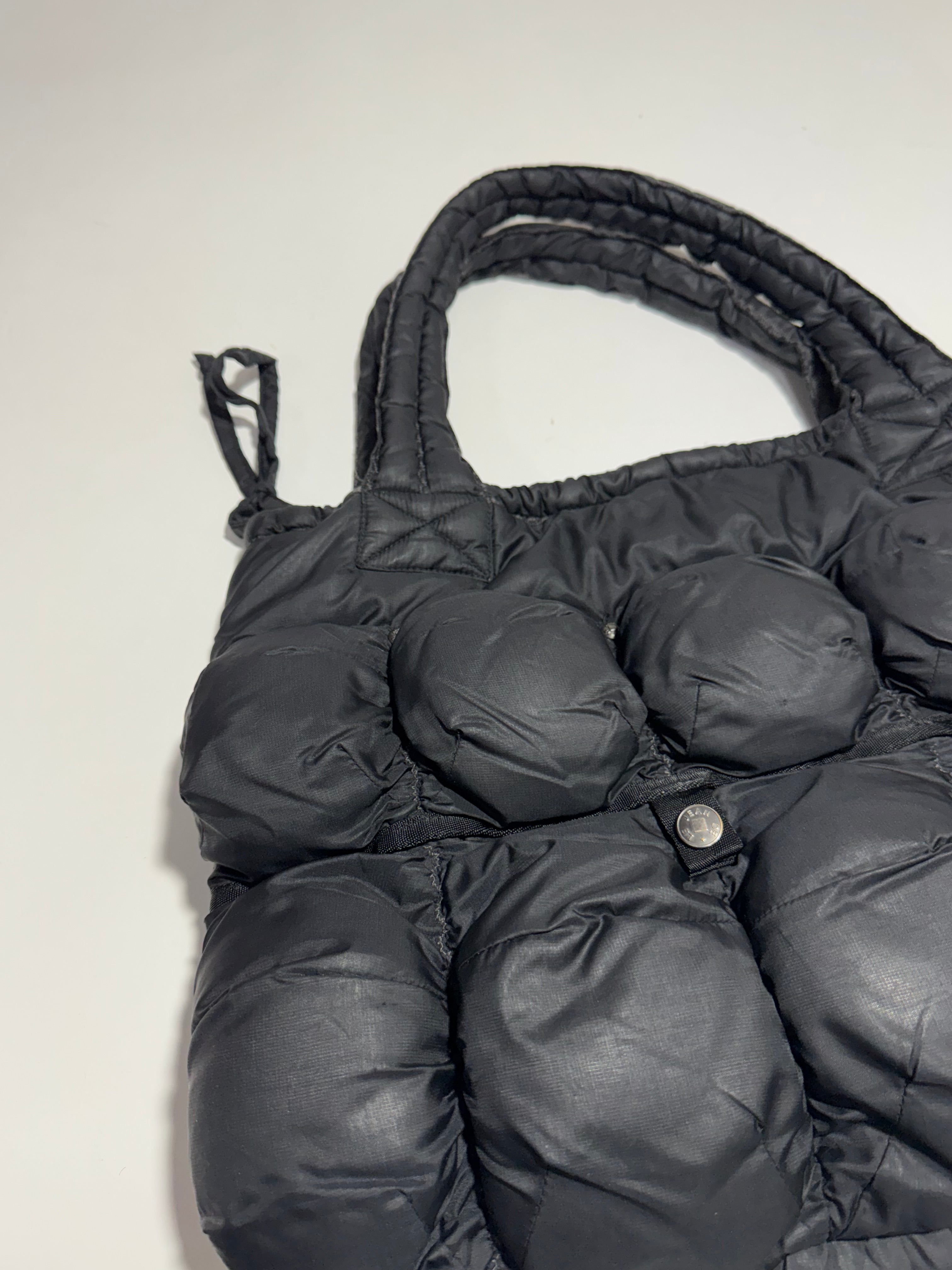 2000s Marithé + François Girbaud Pokachu Multipocket Black Nylon Bag