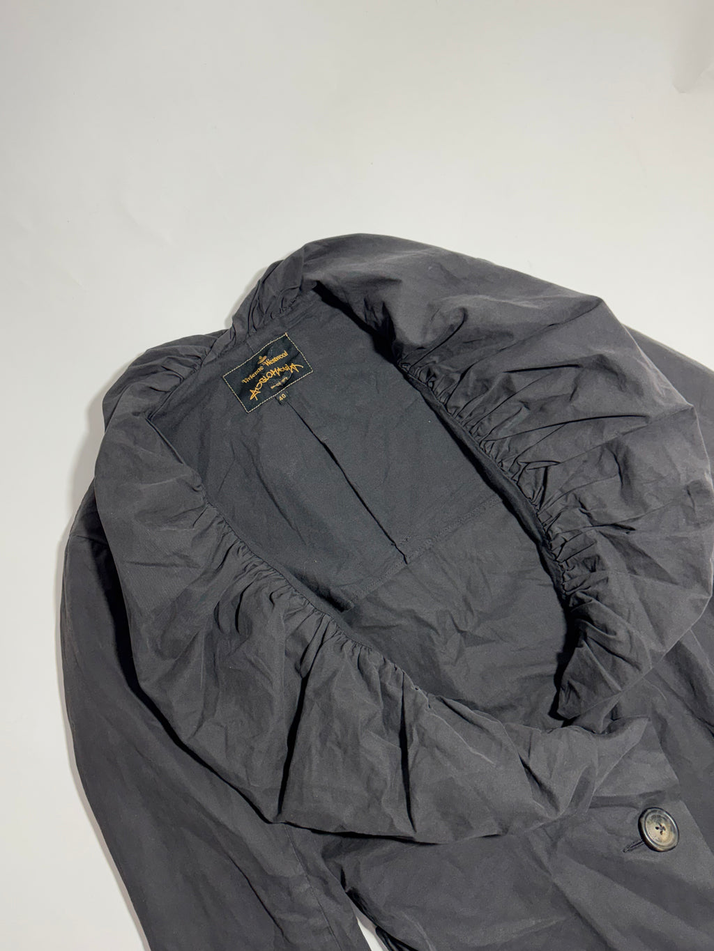 Vivienne Westwood Anglomania Big Collar Asymmetrical Trench Coat