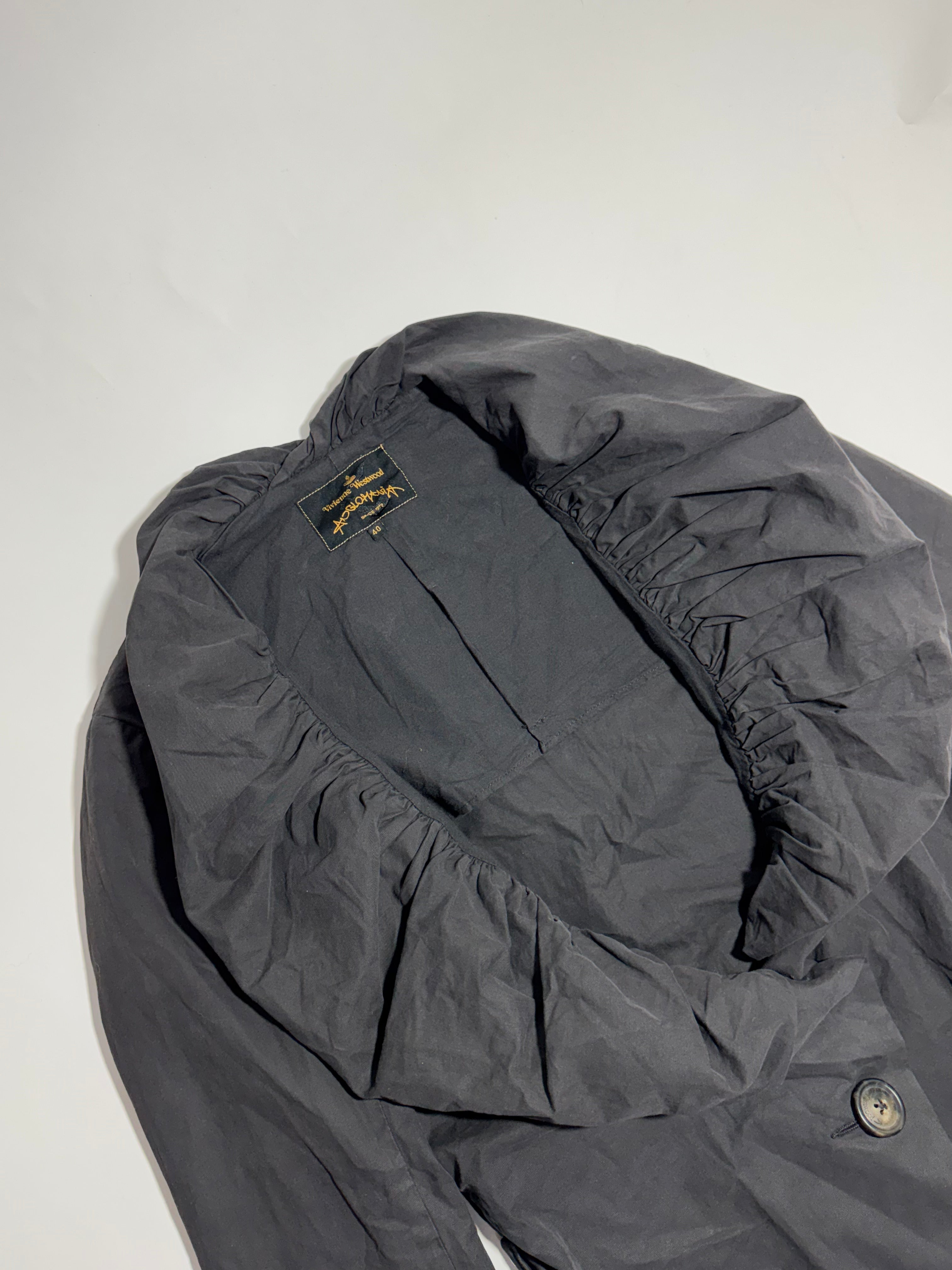 Vivienne Westwood Anglomania Big Collar Asymmetrical Trench Coat