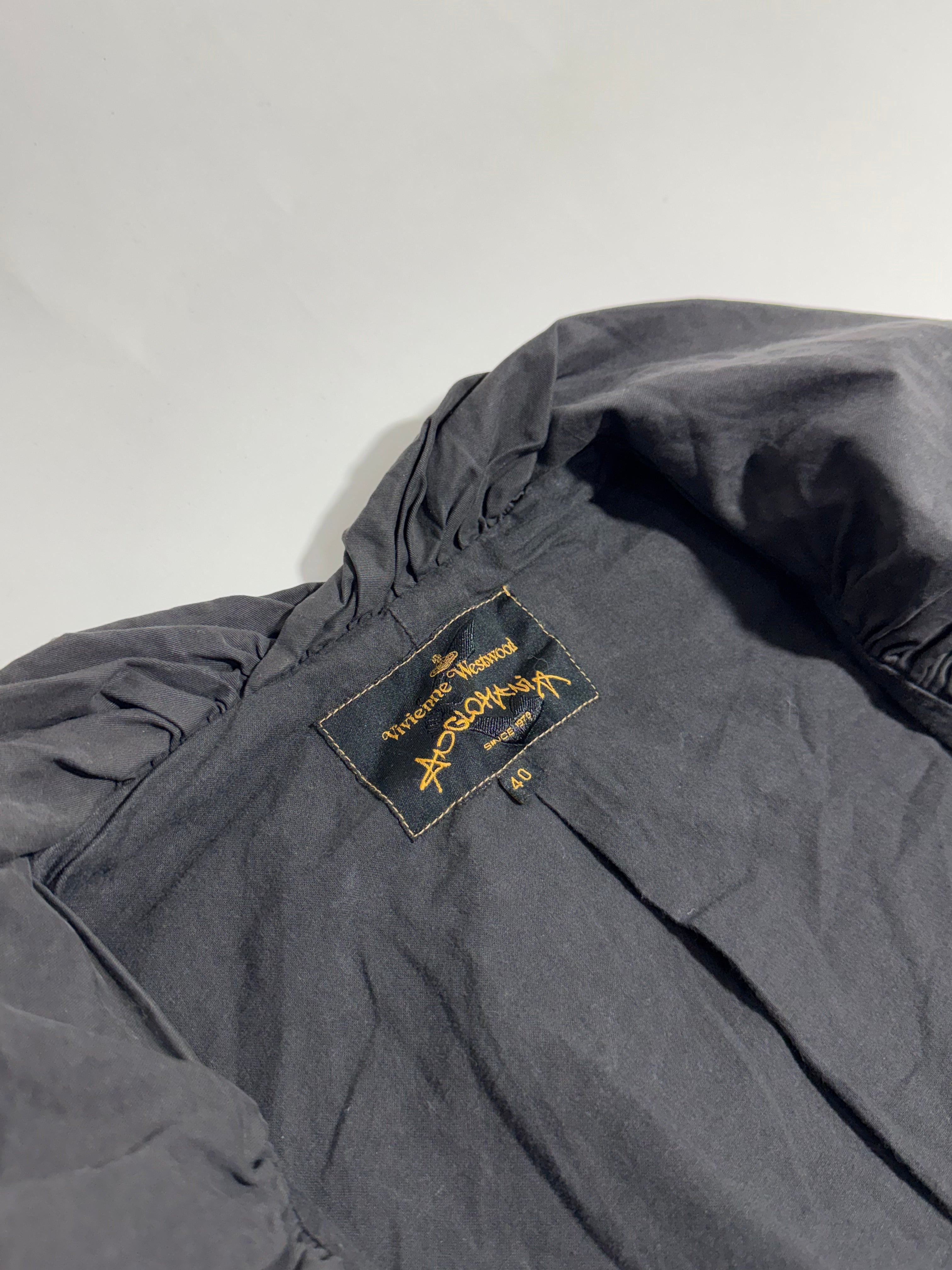 Vivienne Westwood Anglomania Big Collar Asymmetrical Trench Coat