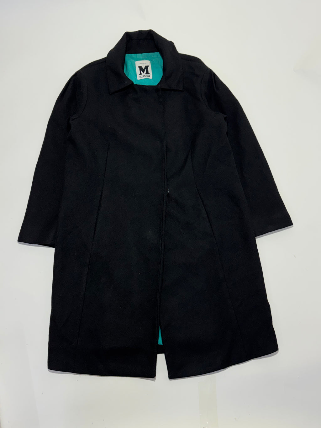 2000s Missoni asymmetrical virgin wool coat